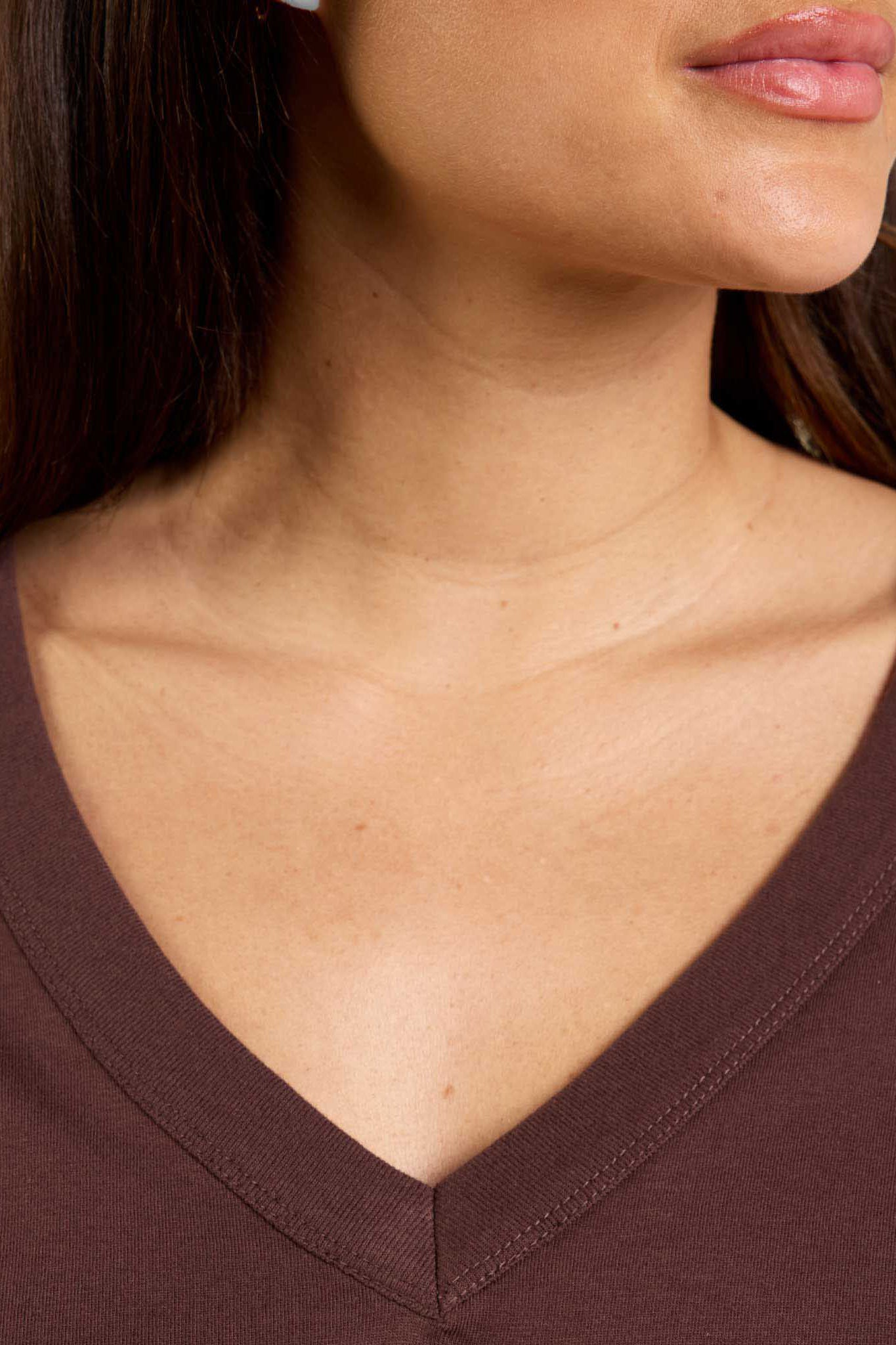 Boxy V-Neck Tee