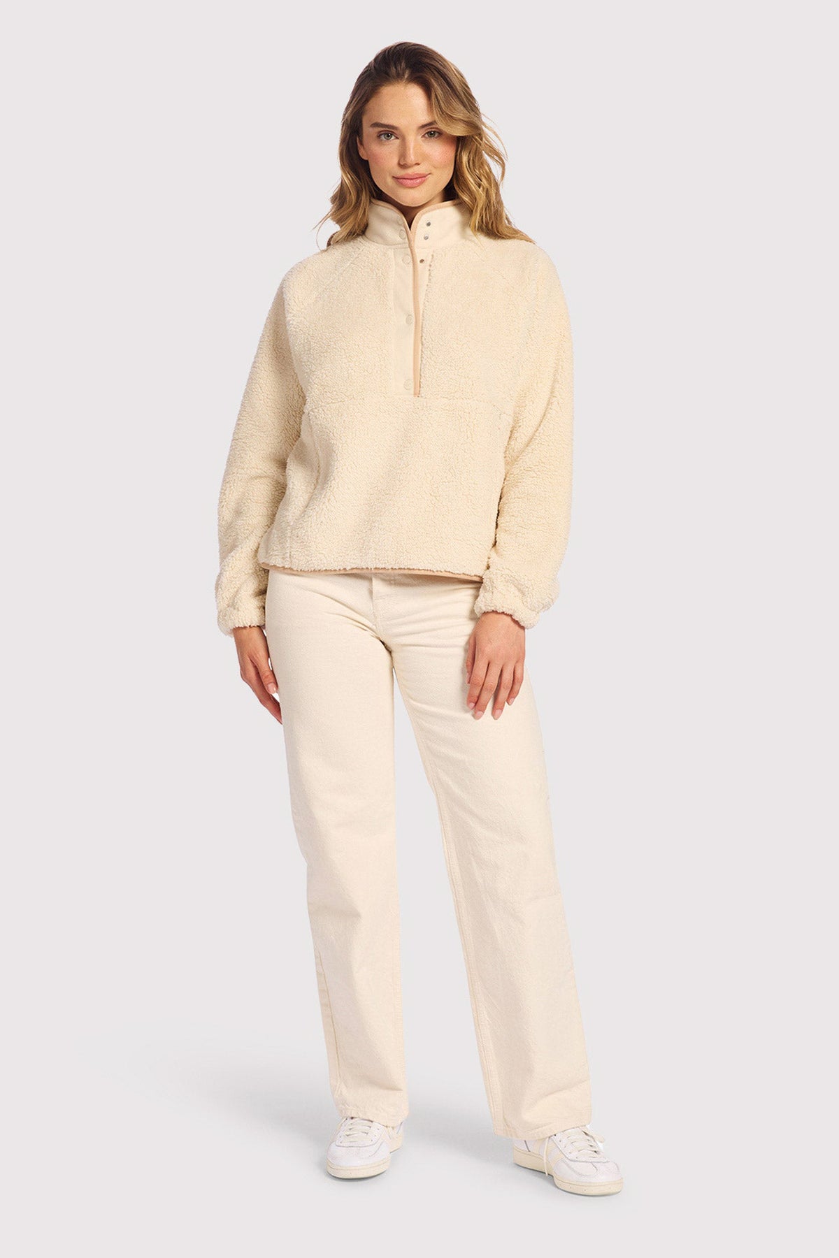 Color:Bone | Summit Sherpa Pullover