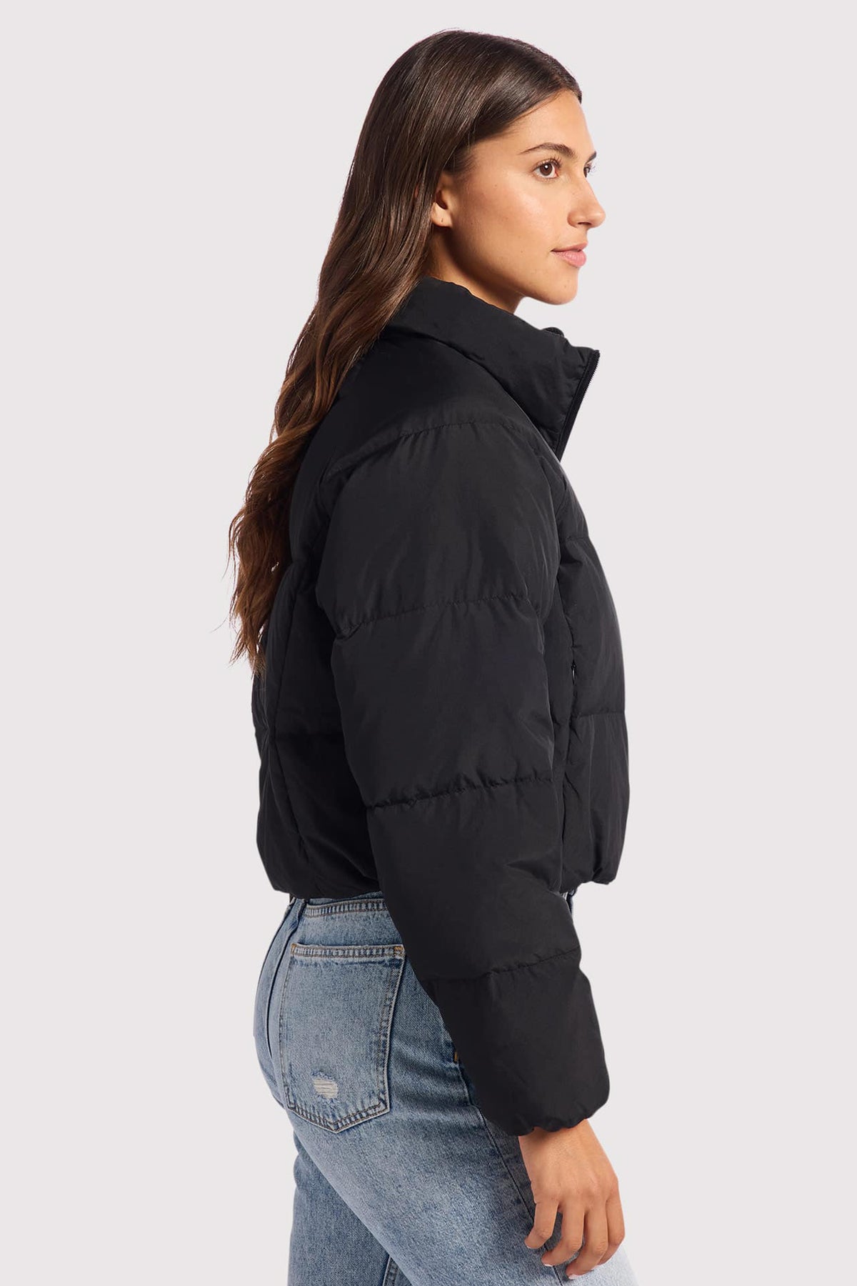 Color:Black | nuuds puffer jacket, women’s puffer jacket, insulated jacket women, winter outerwear