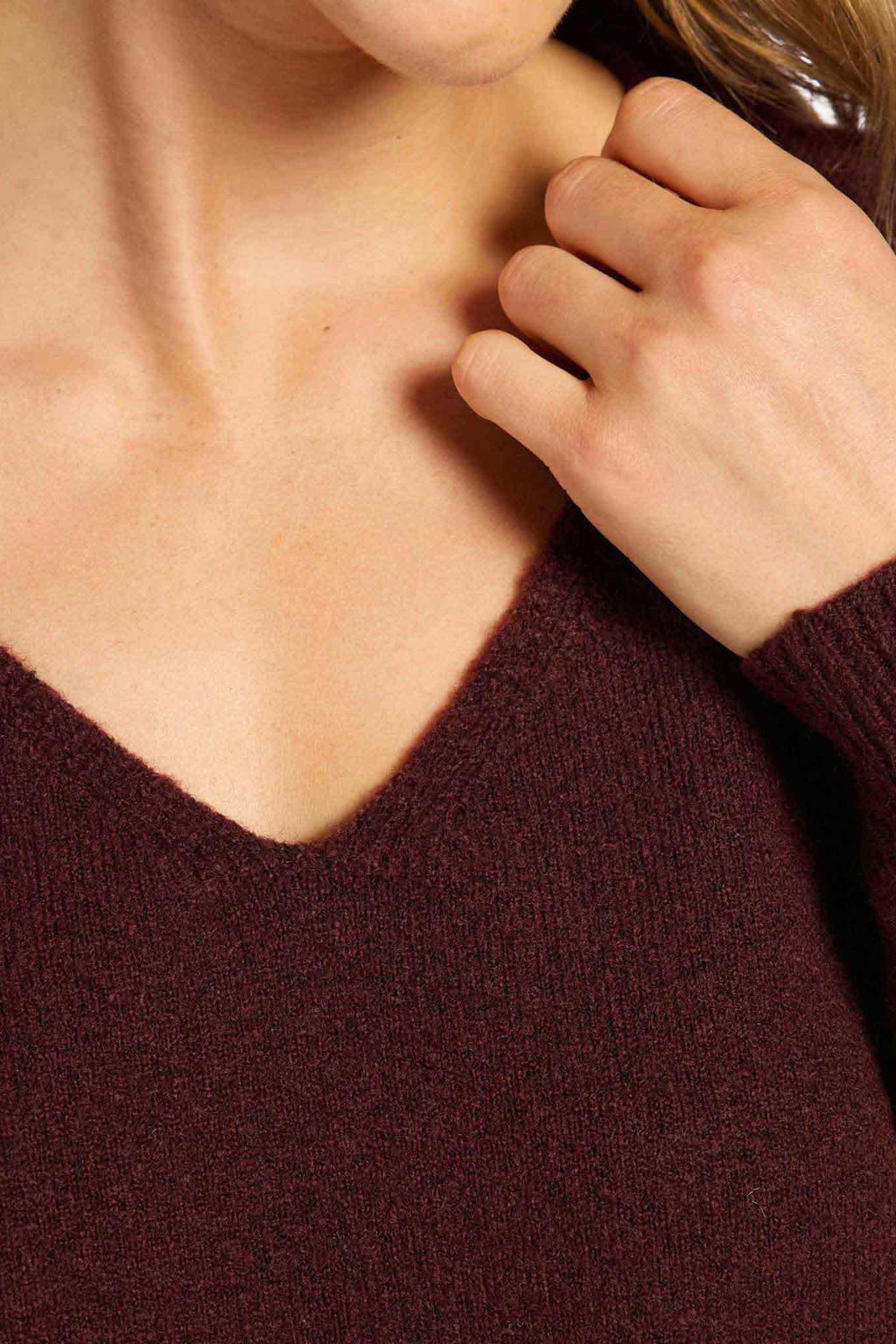Cozy Knit V-Neck Sweater