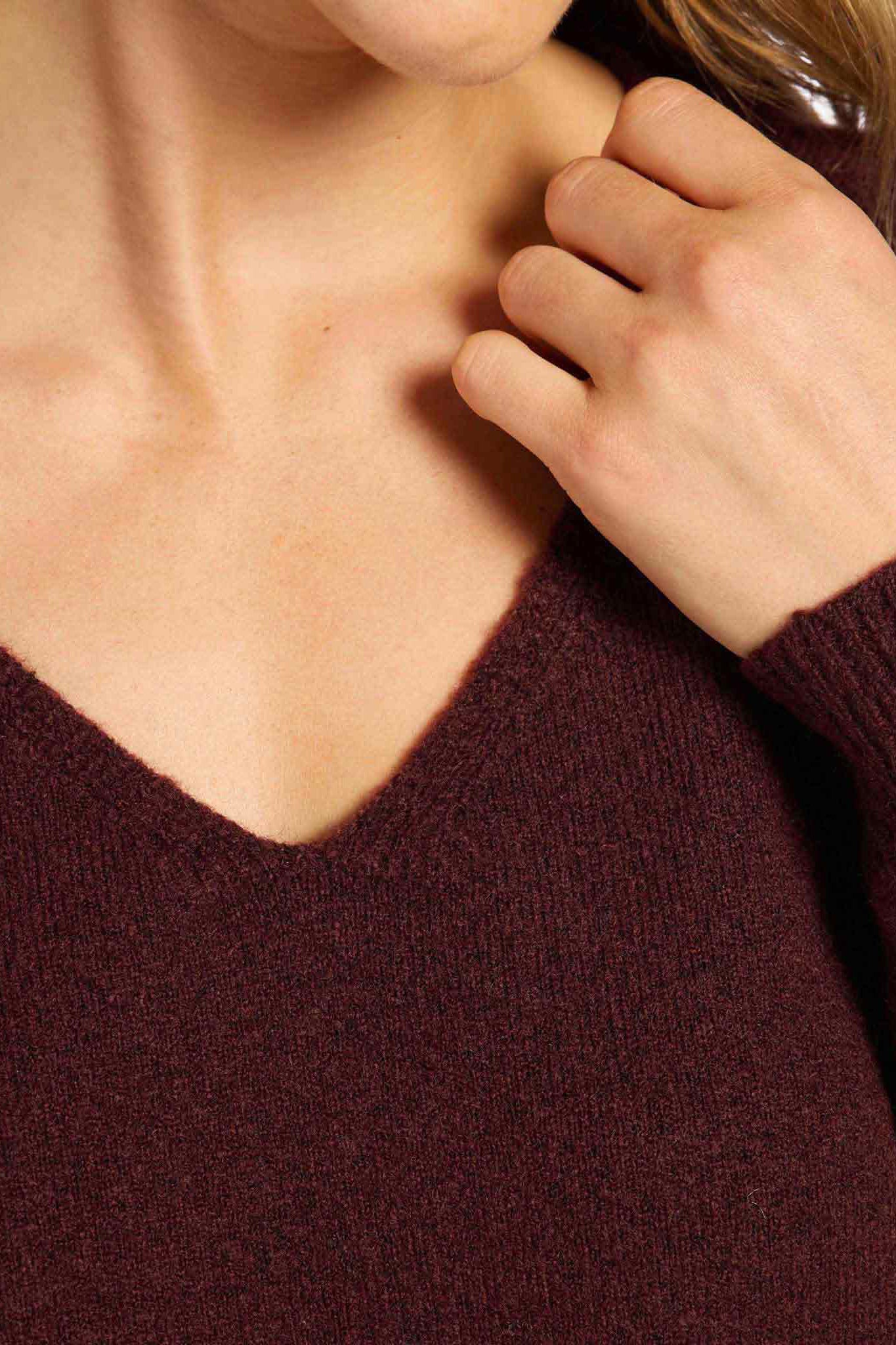 Cozy Knit V-Neck Sweater