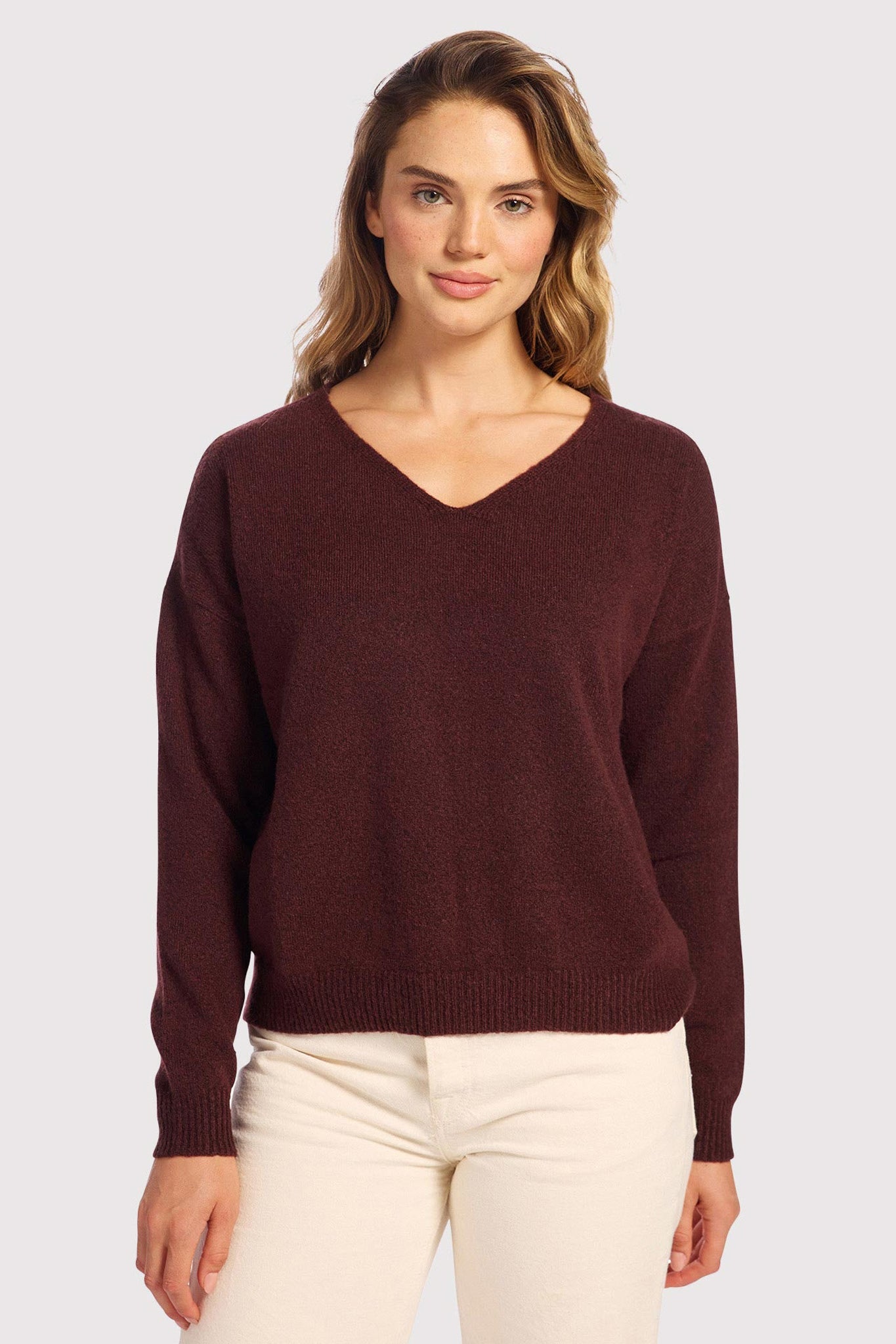 Cozy Knit V-Neck Sweater