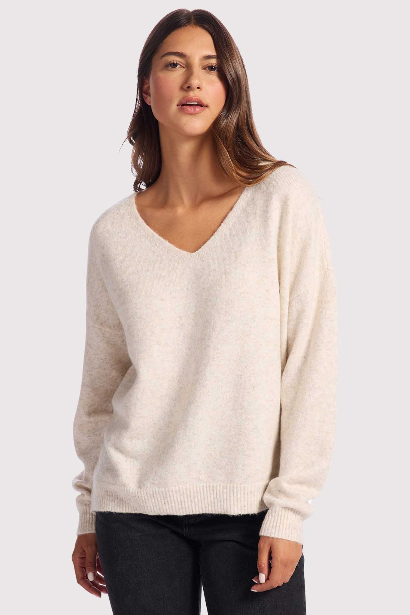 Cozy Knit V-Neck Sweater