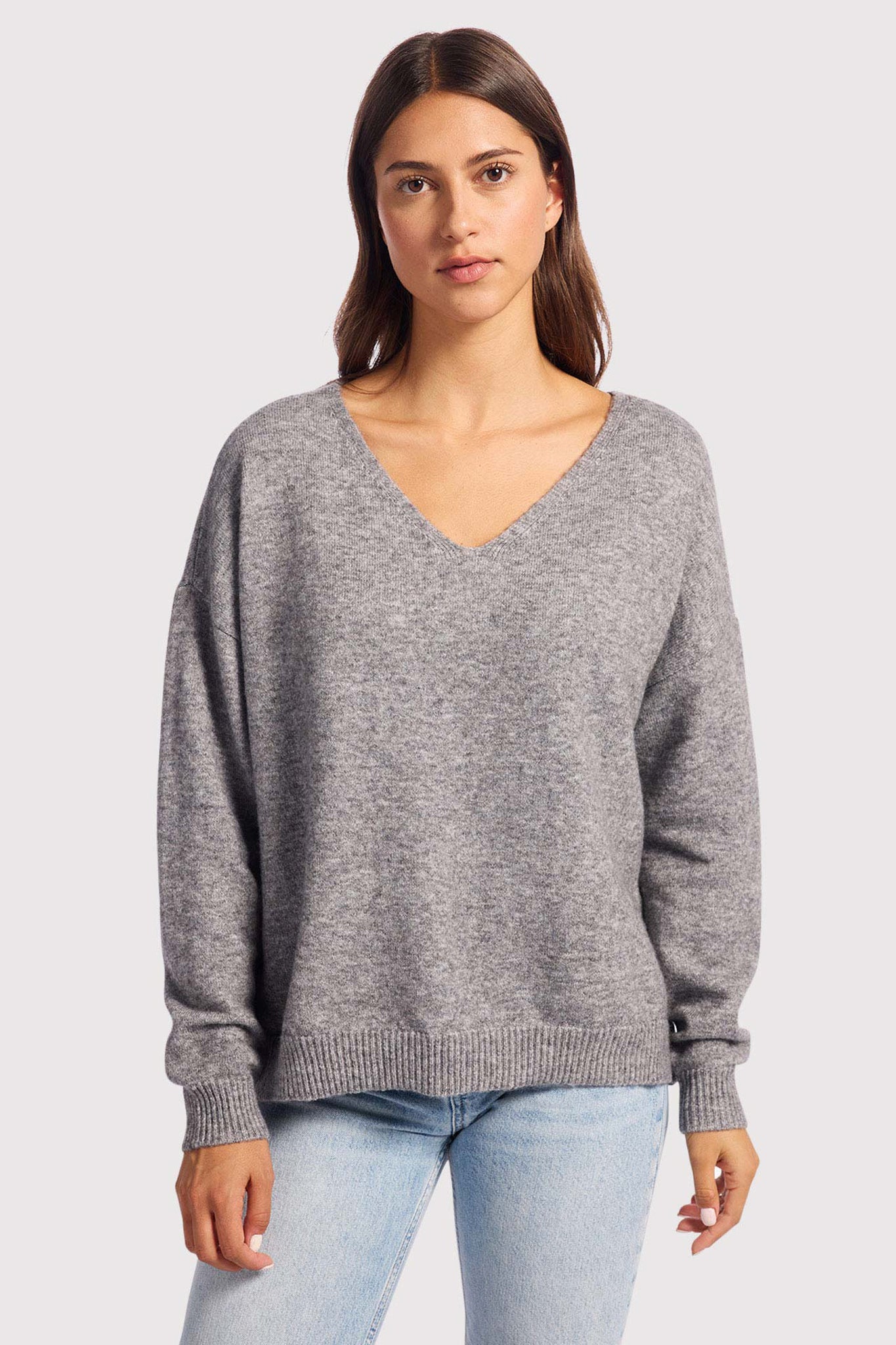 Cozy Knit V-Neck Sweater