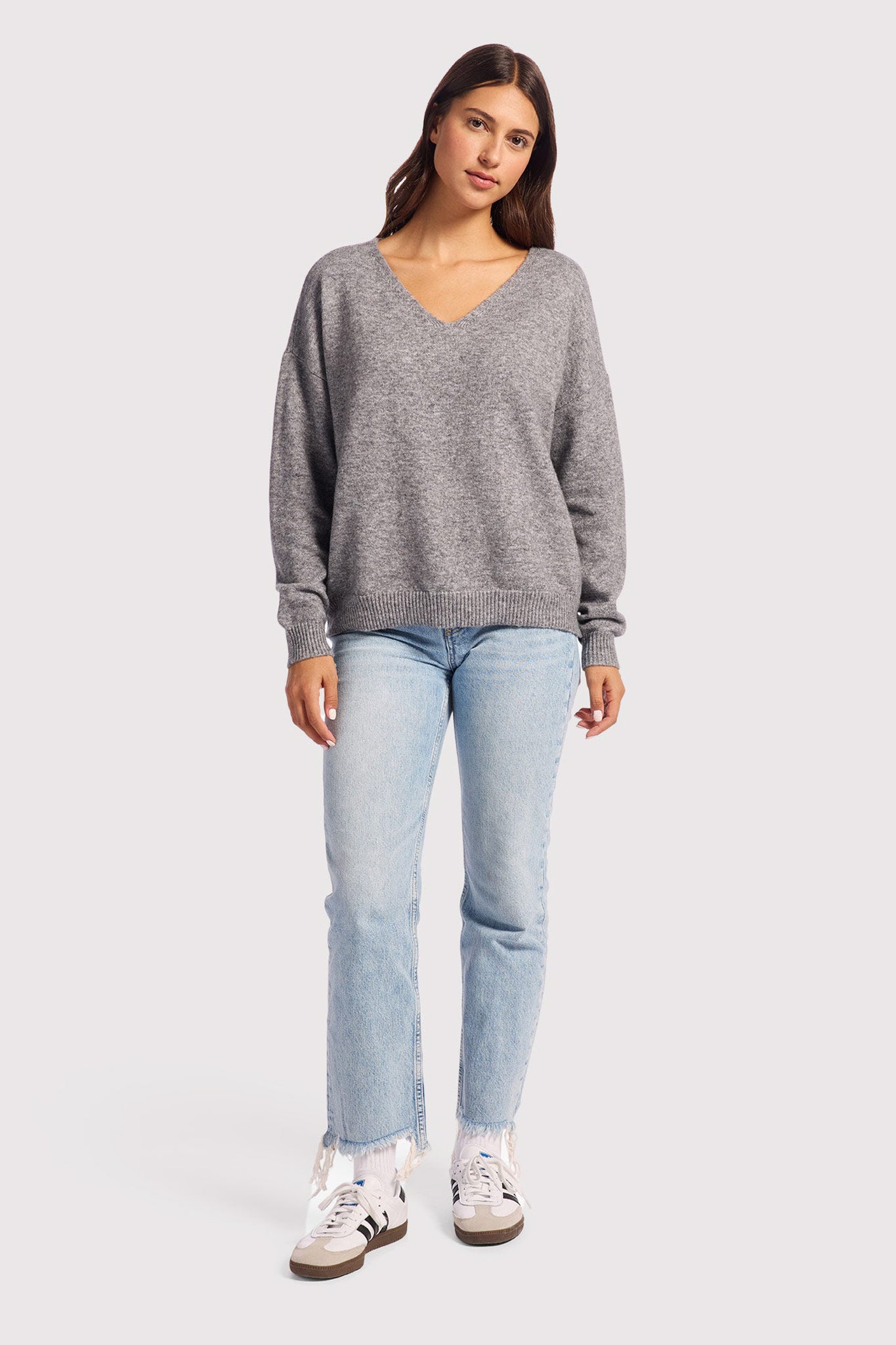 Cozy Knit V-Neck Sweater