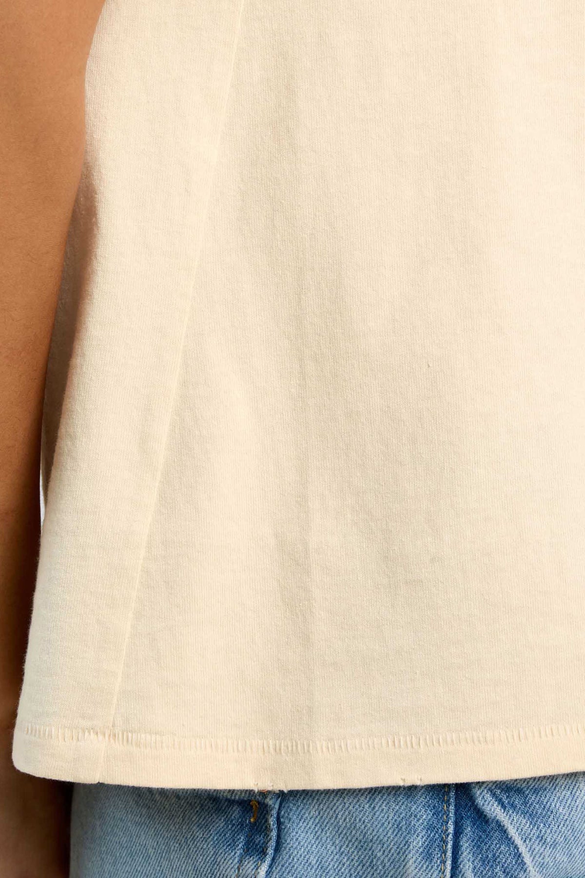 Color:Bone | nuuds v-neck everyday t-shirt – v-neck t-shirts womens cotton tee shirts basic tees tops for women