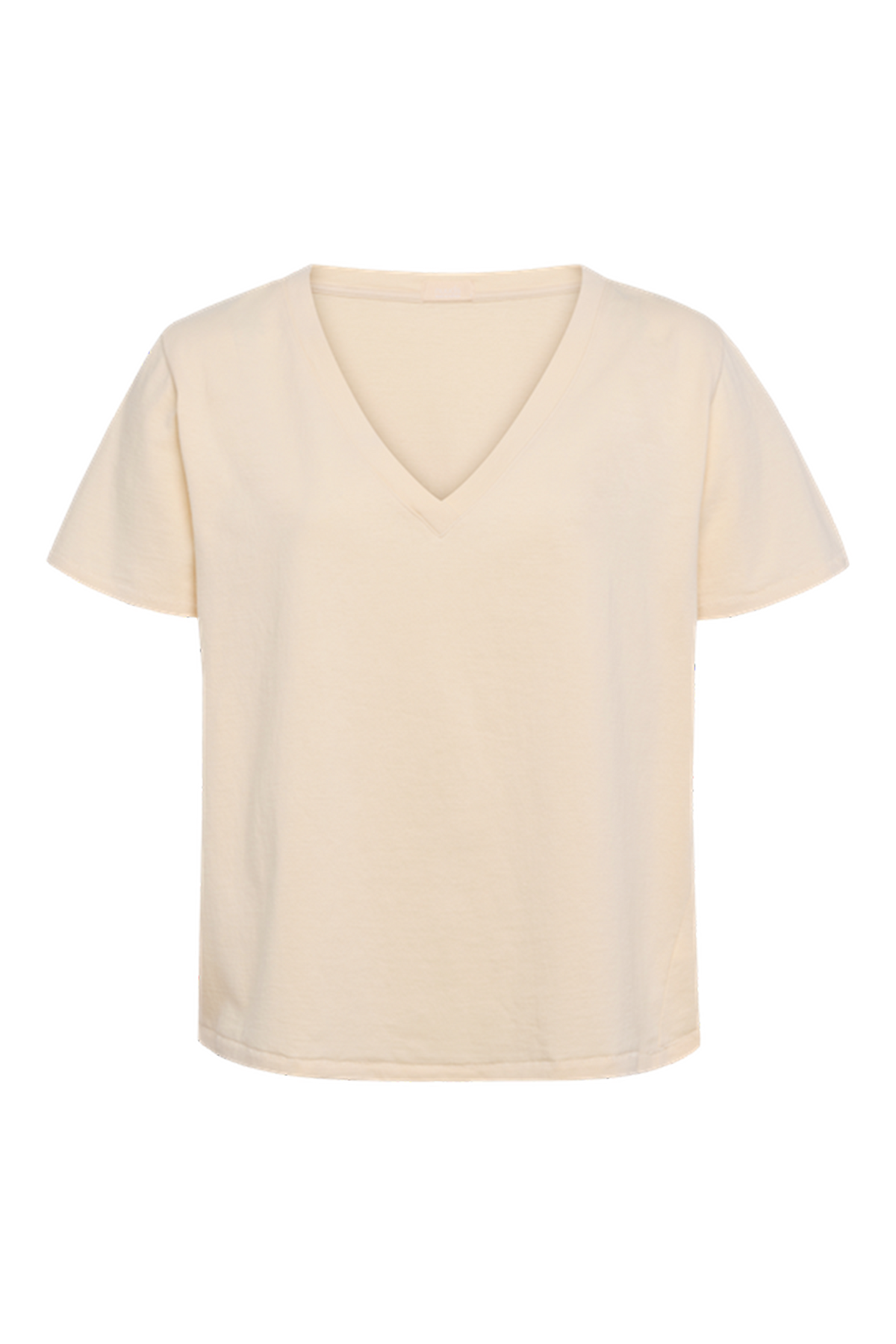 Color:Bone | nuuds v-neck everyday t-shirt – v-neck t-shirts womens cotton tee shirts basic tees tops for women