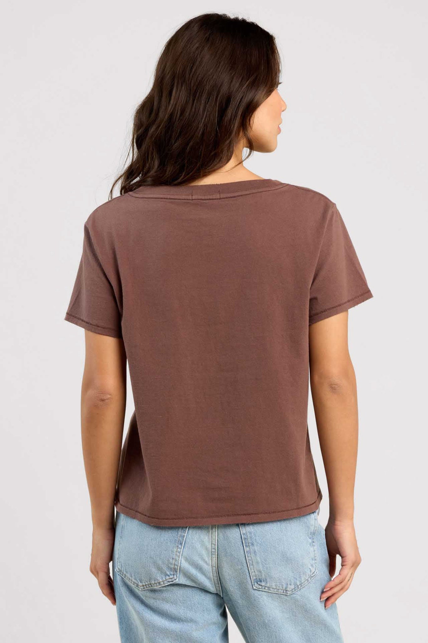 Vintage Cotton V-Neck Everyday T-Shirt