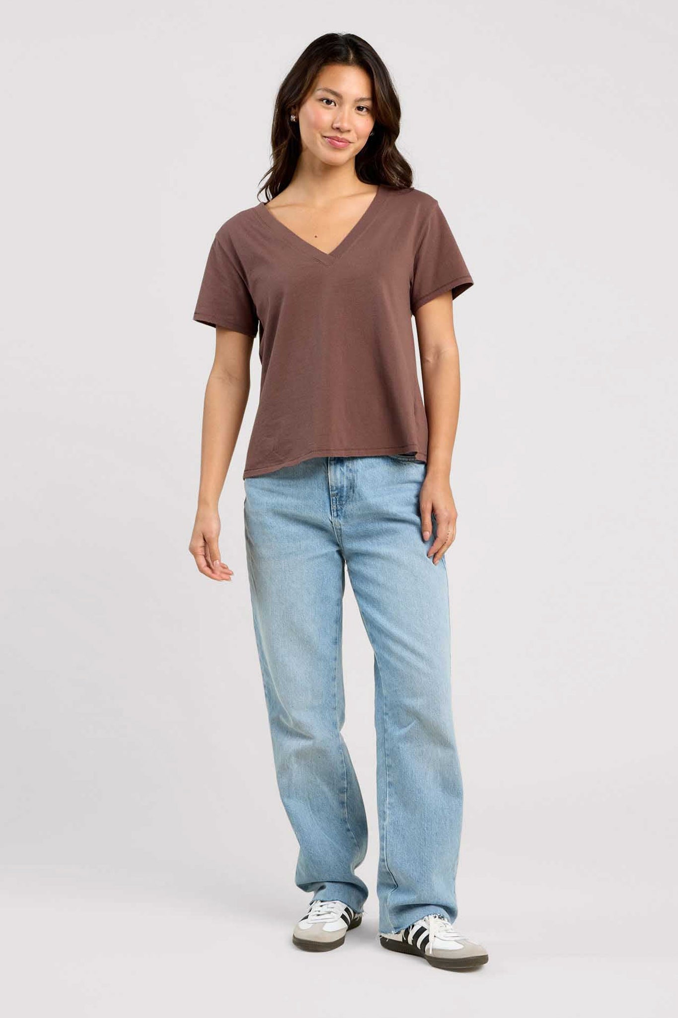 Vintage Cotton V-Neck Everyday T-Shirt