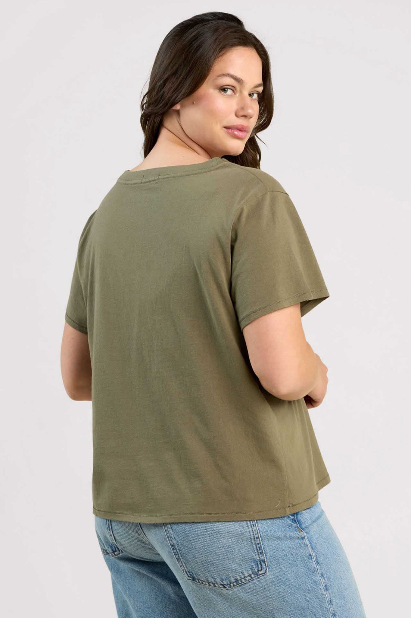 Vintage Cotton V-Neck Everyday T-Shirt