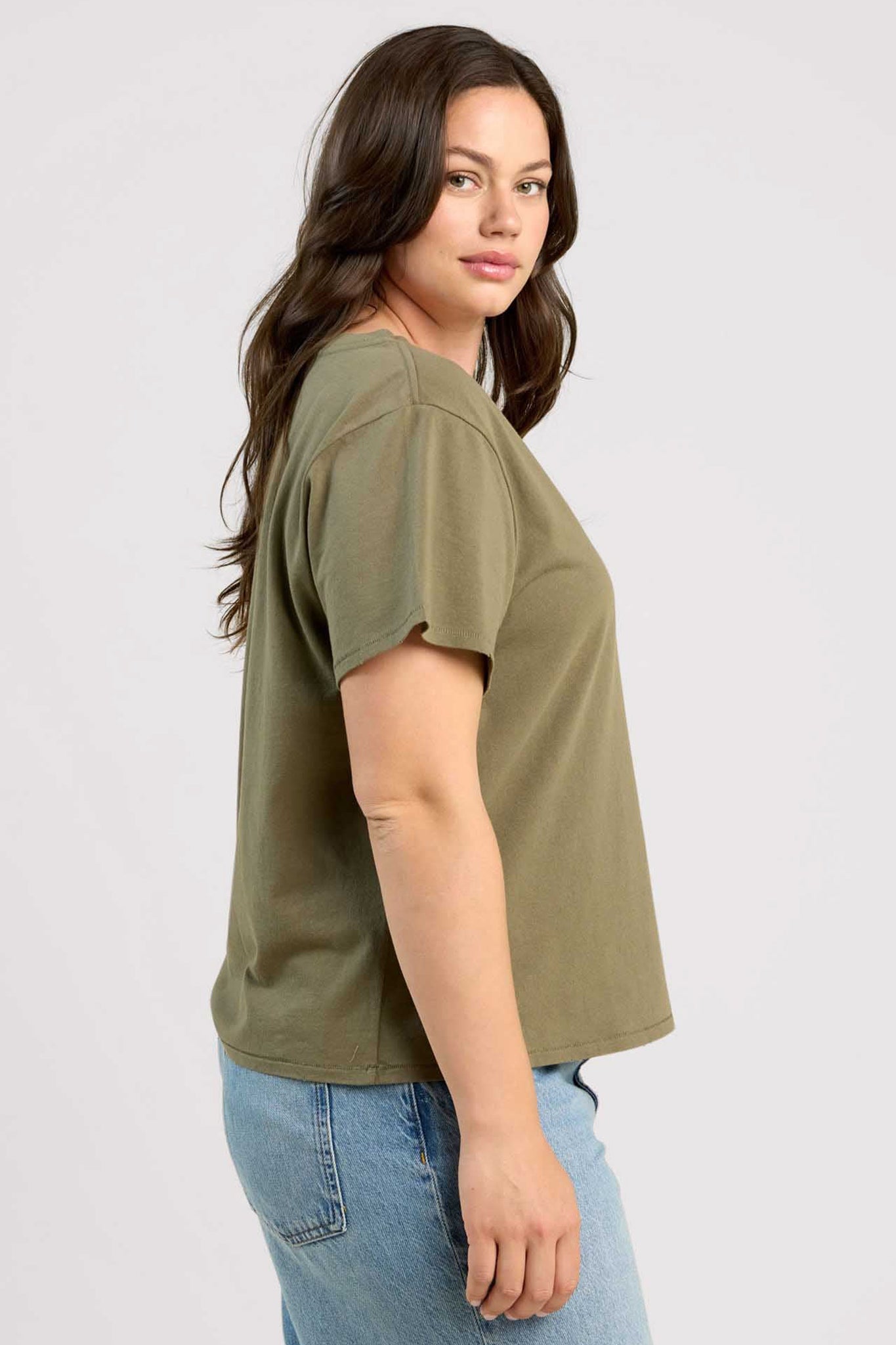 Vintage Cotton V-Neck Everyday T-Shirt