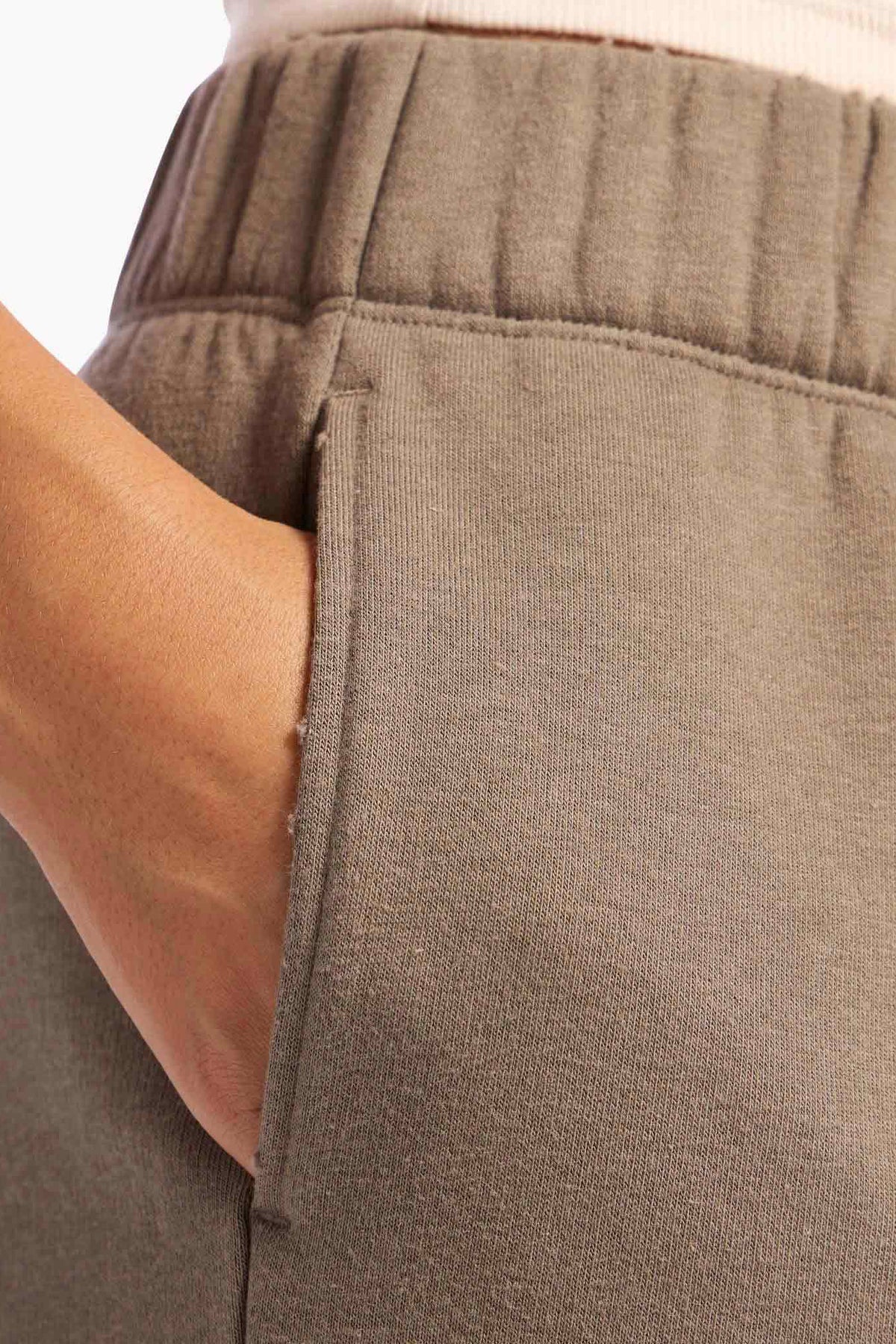 Color:Mocha | nuuds vintage fleece jogger jogging pants casual pants for women comfort women pants
