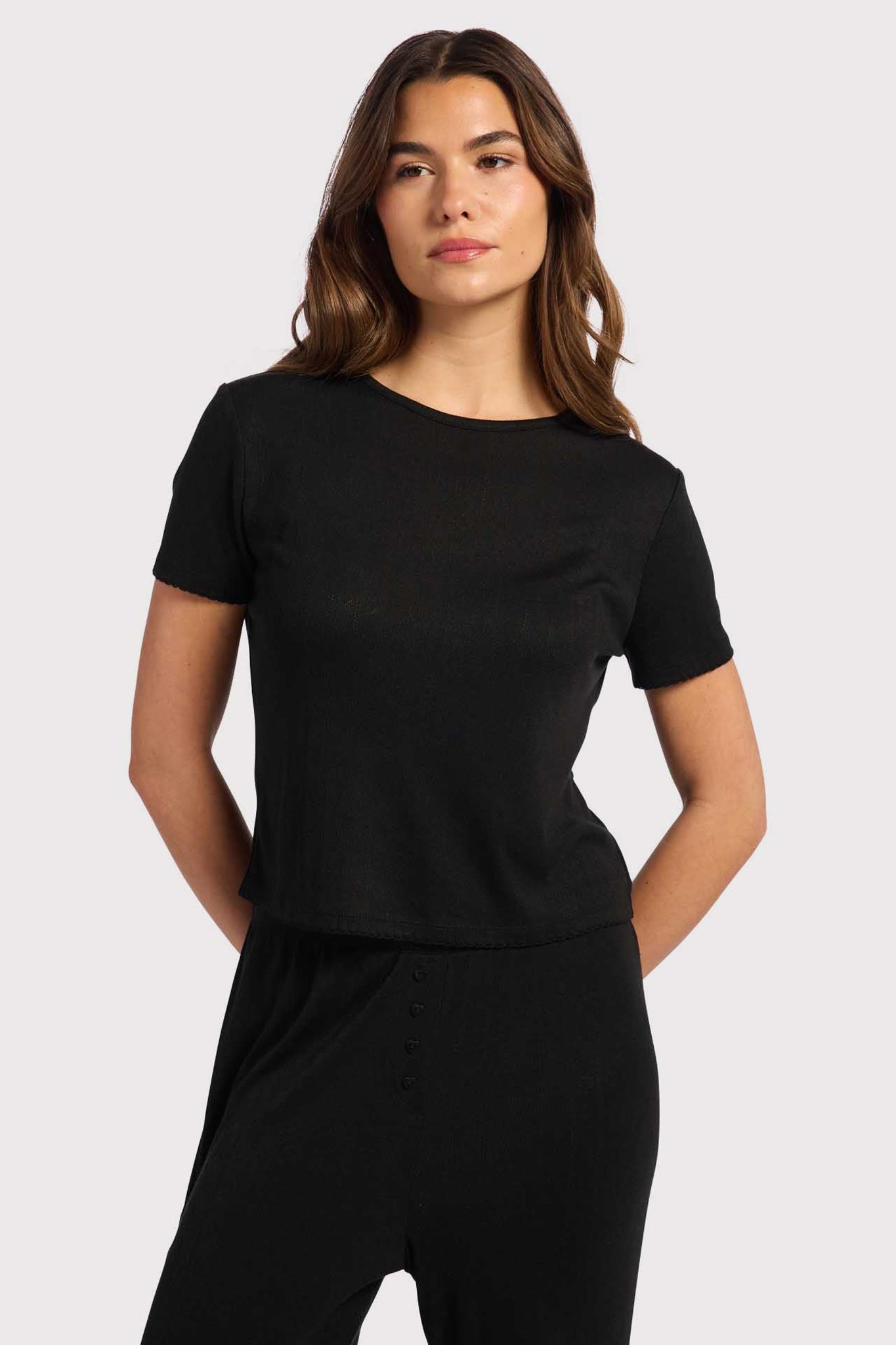 Heart Pointelle Tee