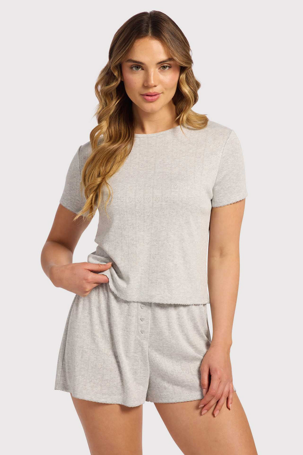 Heart Pointelle Tee