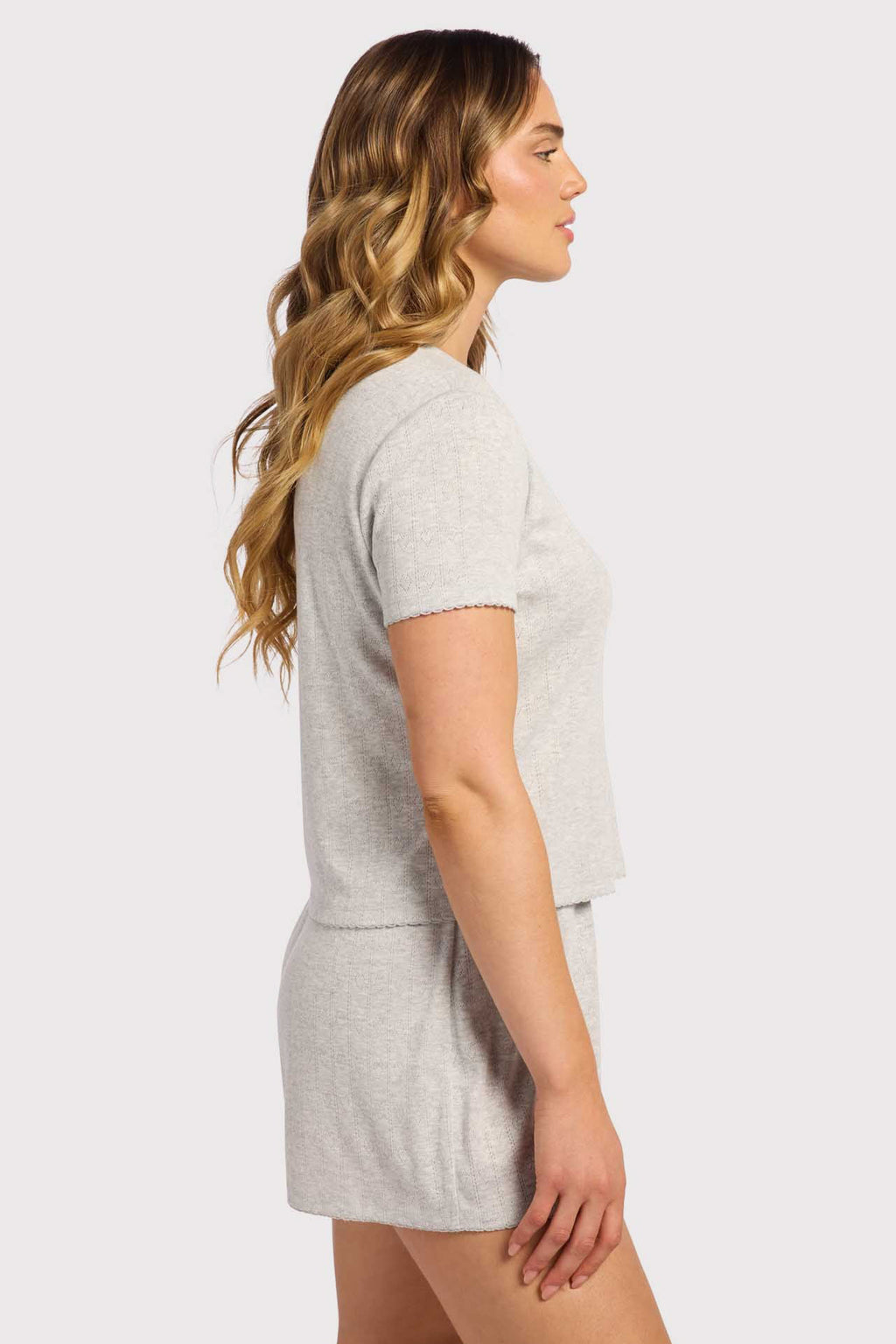Heart Pointelle Tee