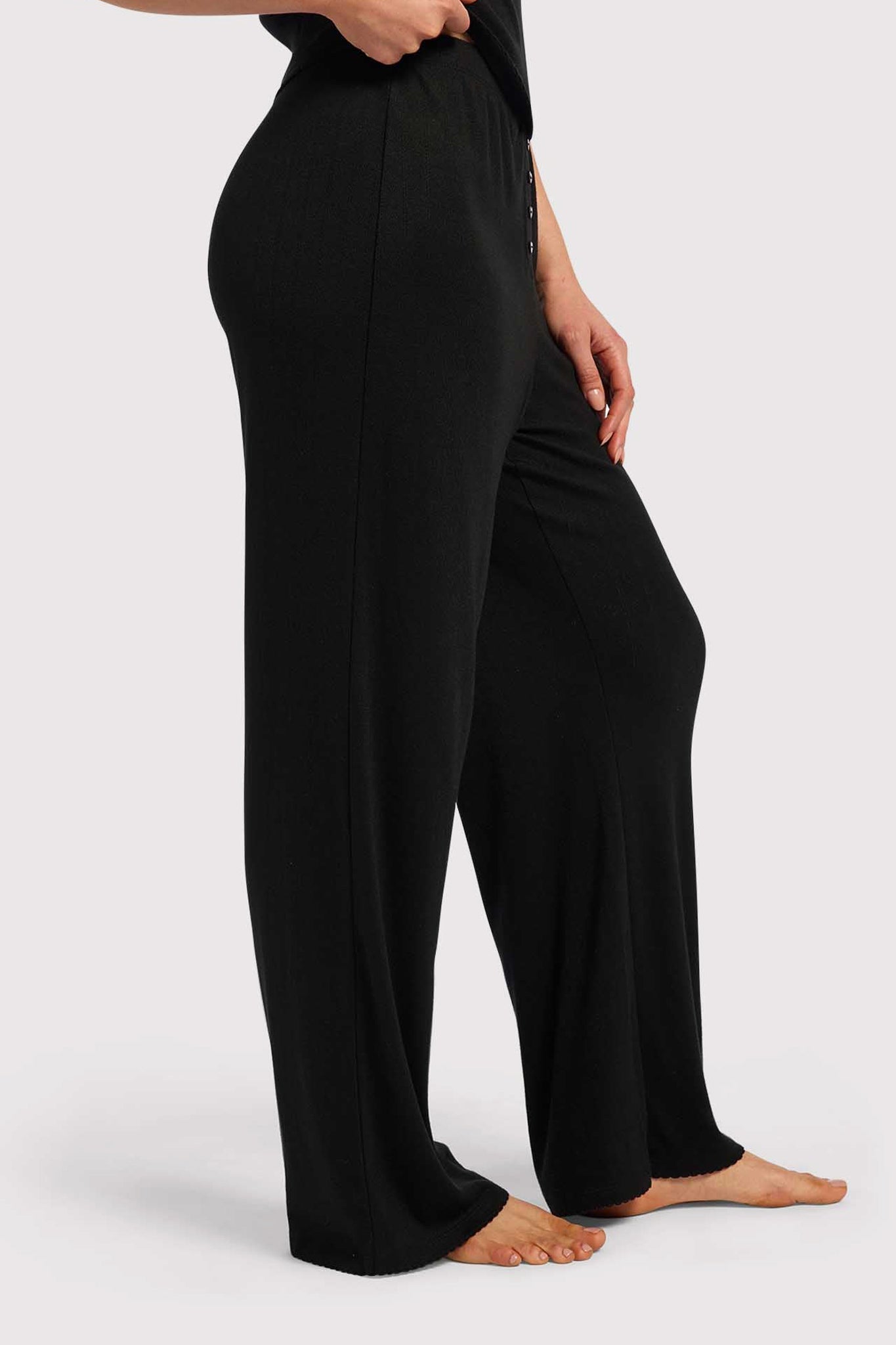 Heart Pointelle Wide Leg Pant