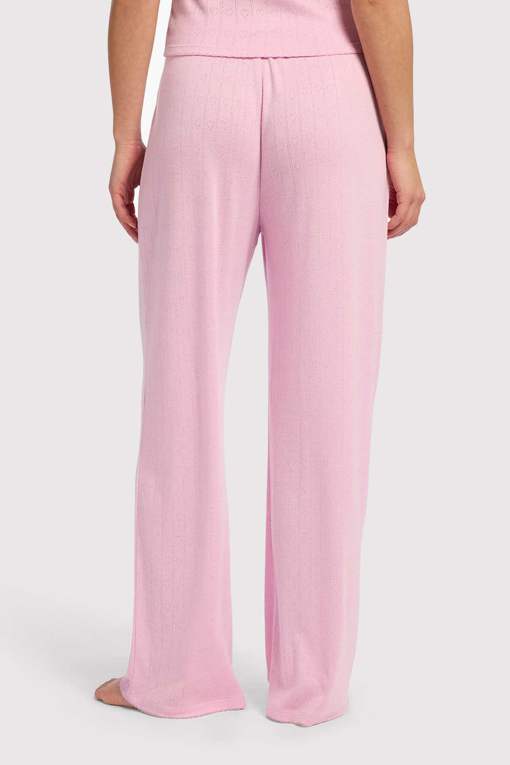 Heart Pointelle Wide Leg Pant
