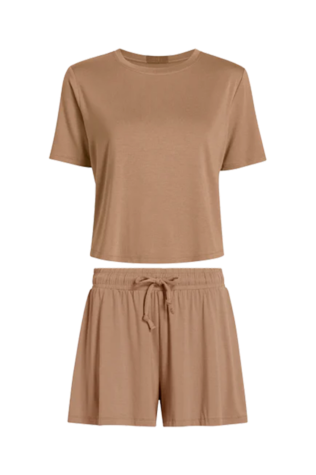 Color:Cinnamon | Pajama Short Set
