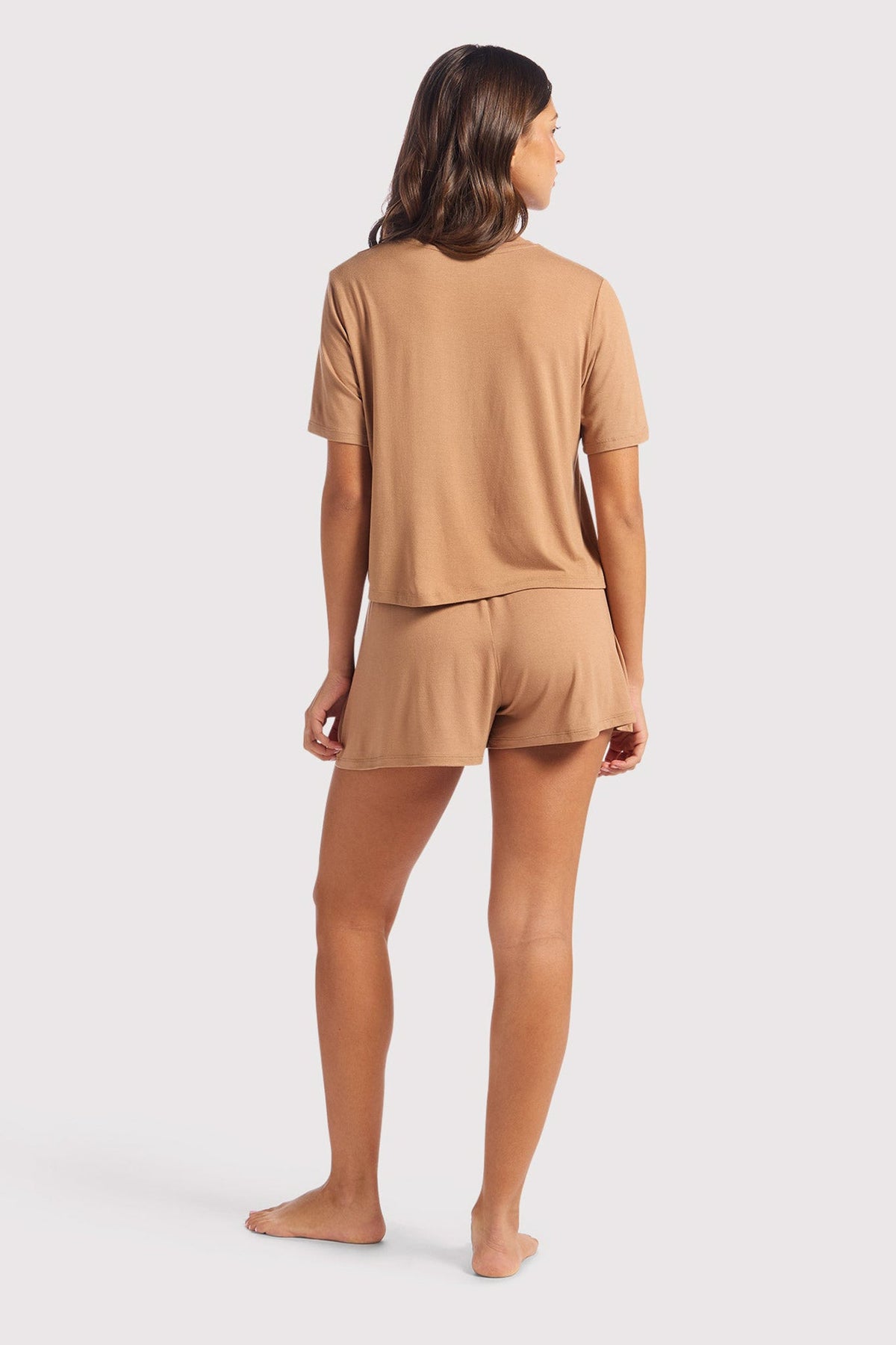 Color:Cinnamon | Pajama Short Set