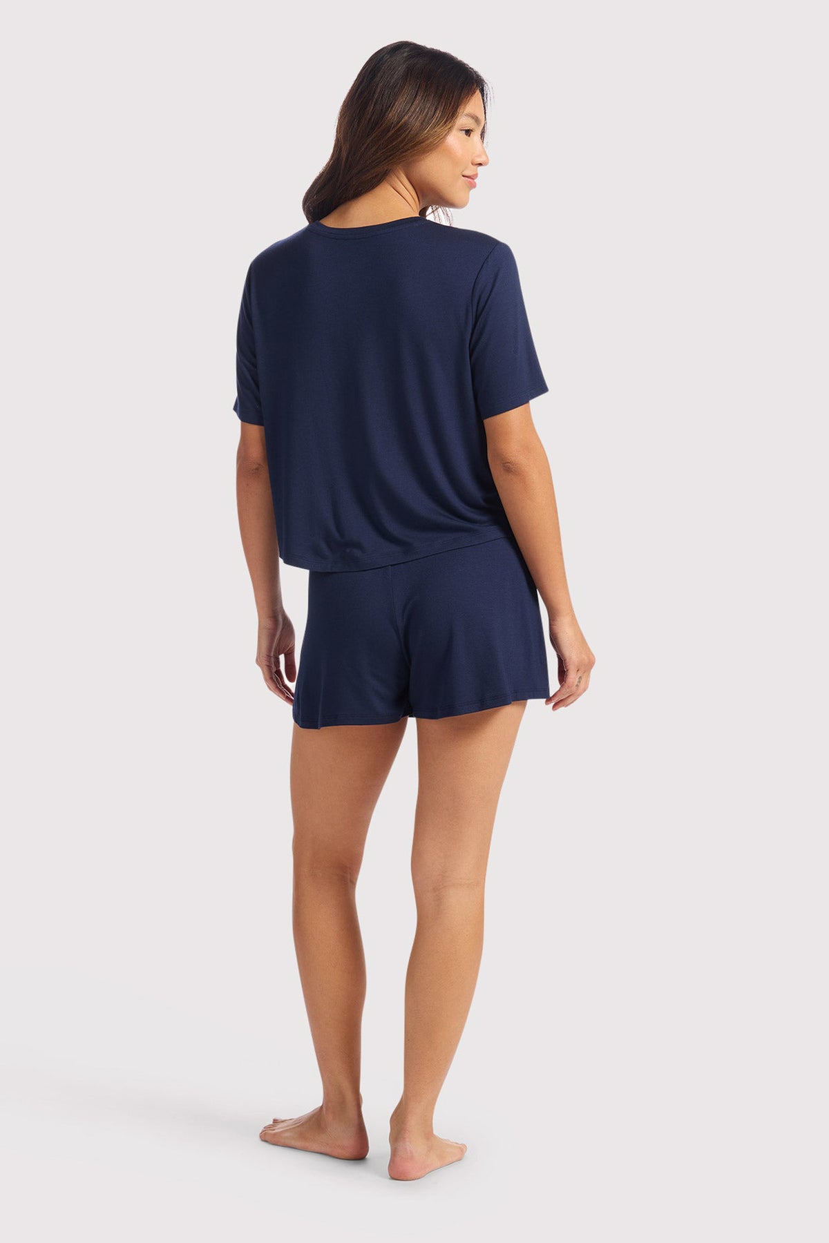 Color:Navy | Pajama Short Set