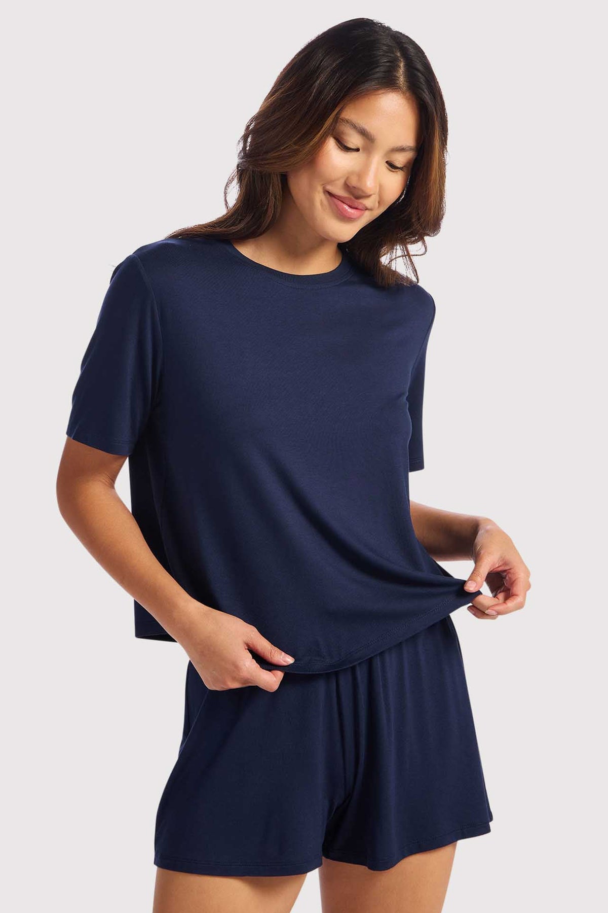 Color:Navy | Pajama Short Set