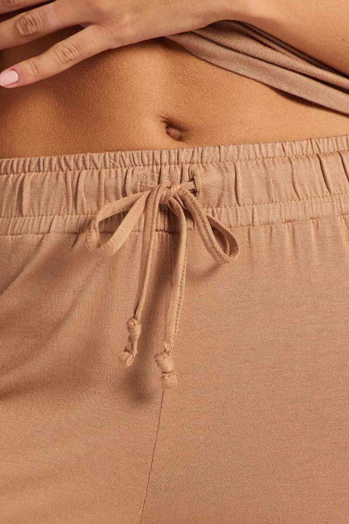 Color:Cinnamon | nuuds women’s matching pajama set - soft cooling pajamas for women short sleeve + pant