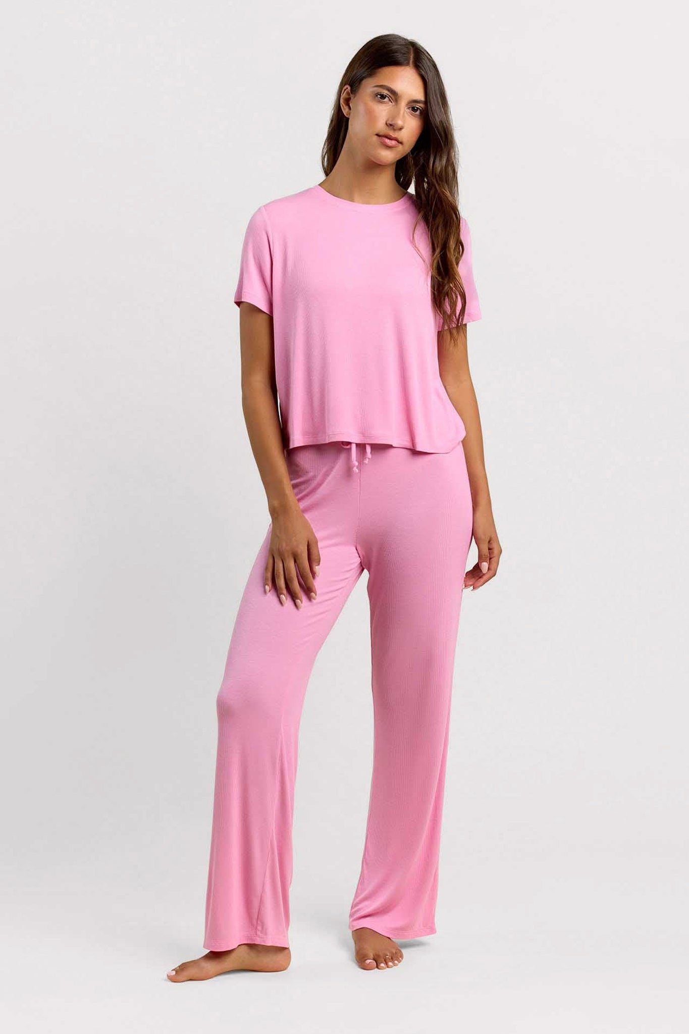 Ribbed Pajama Set