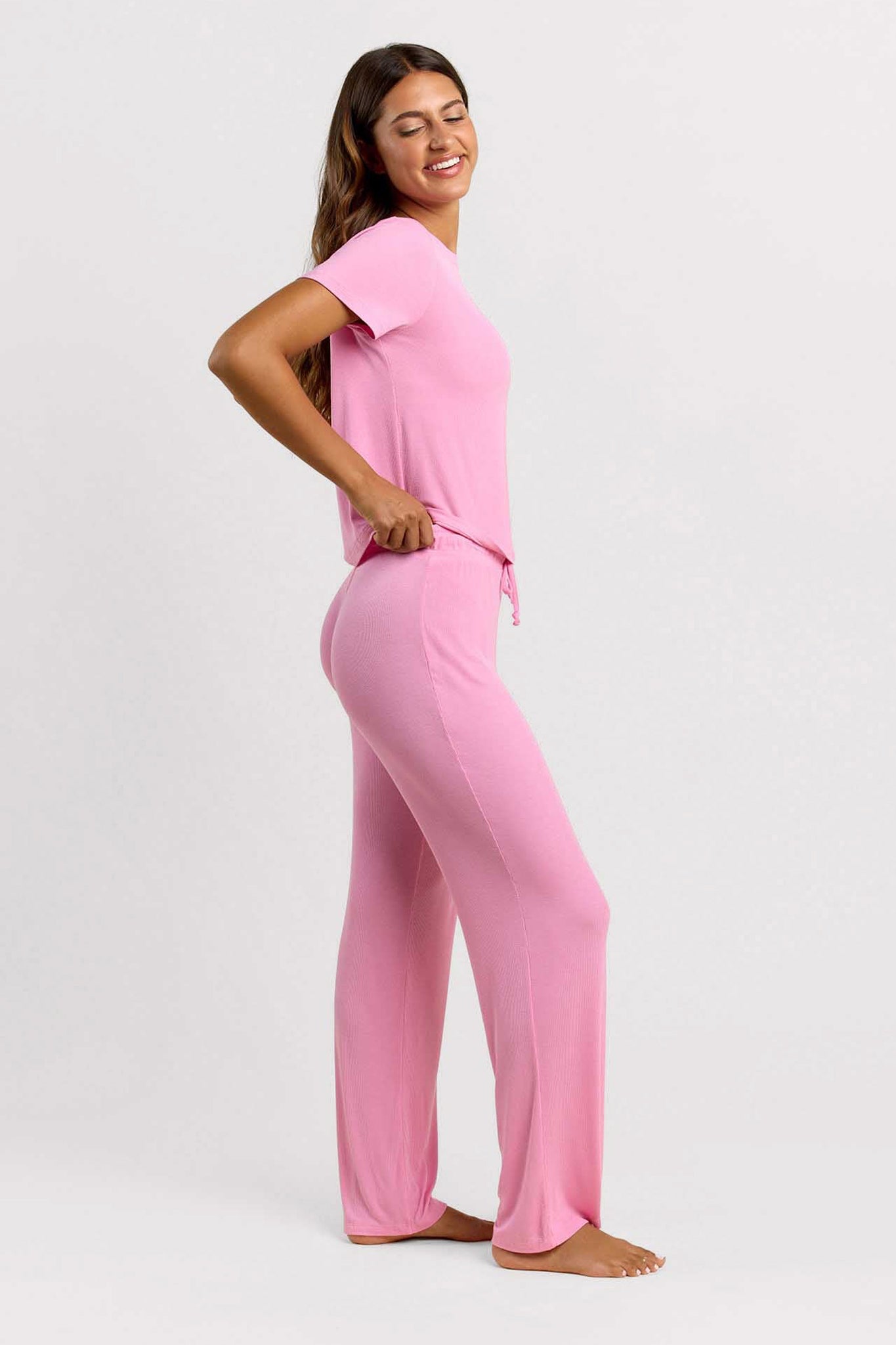 Ribbed Pajama Set