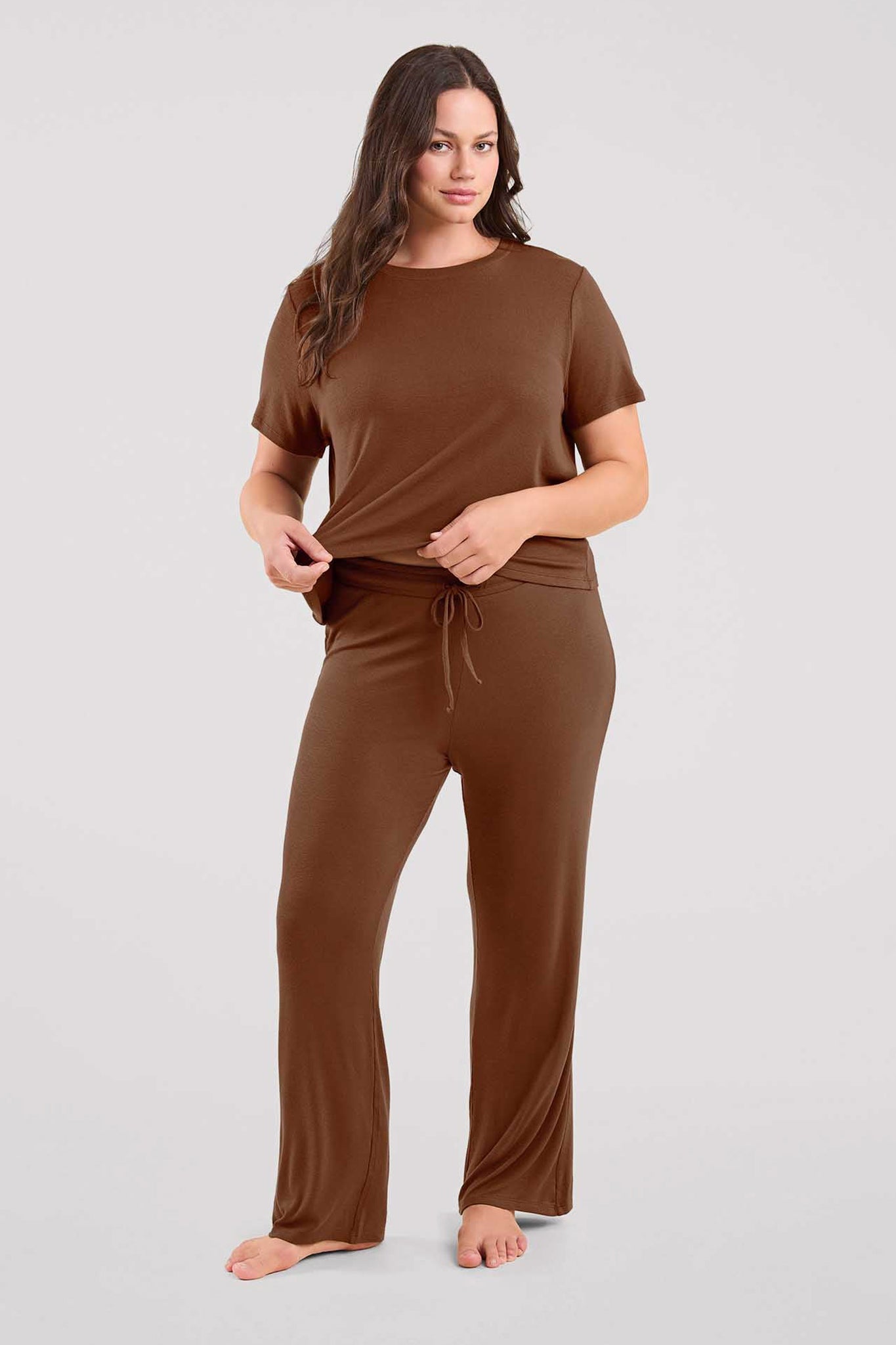 Ribbed Pajama Set