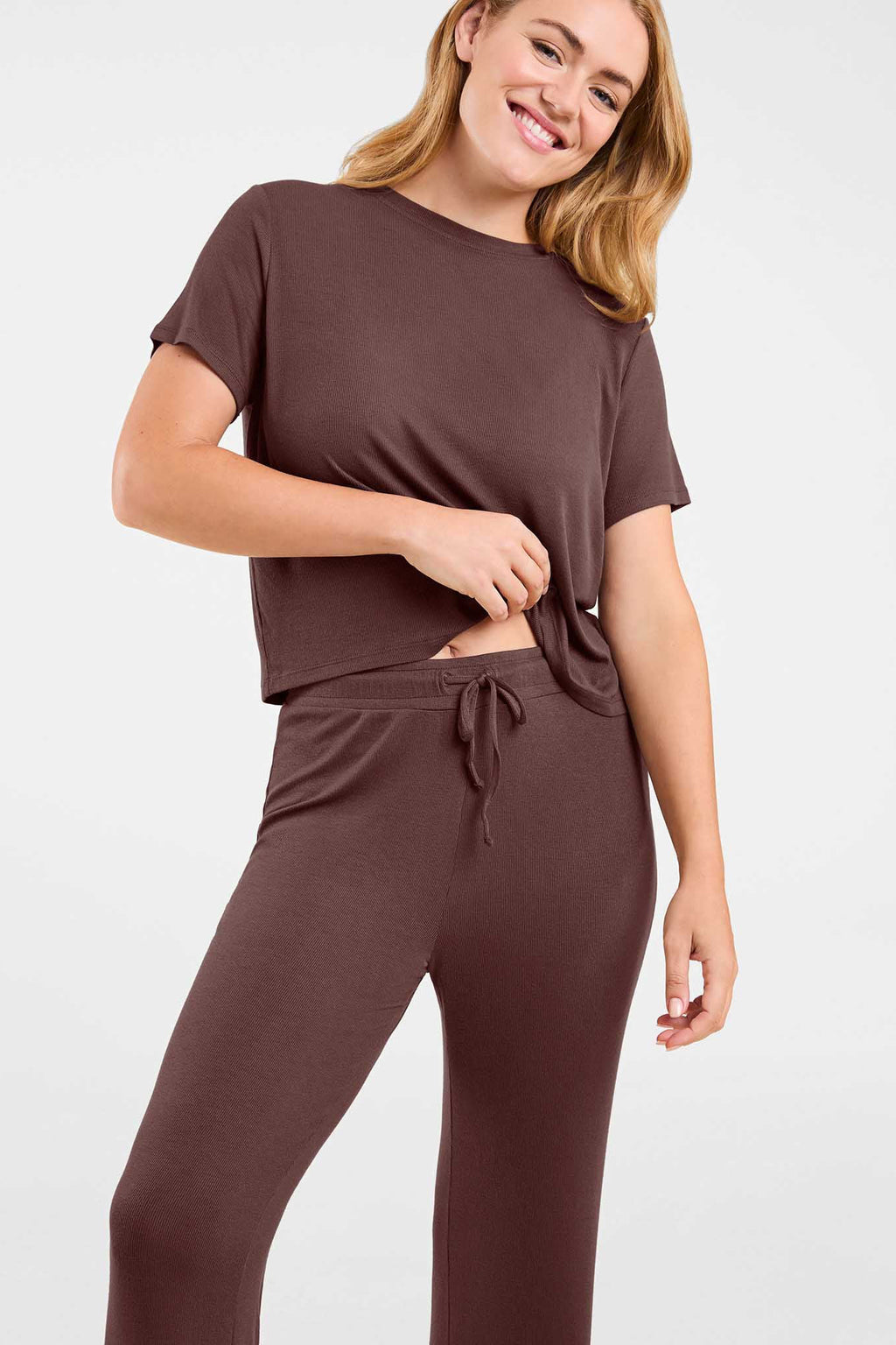 Ribbed Pajama Set