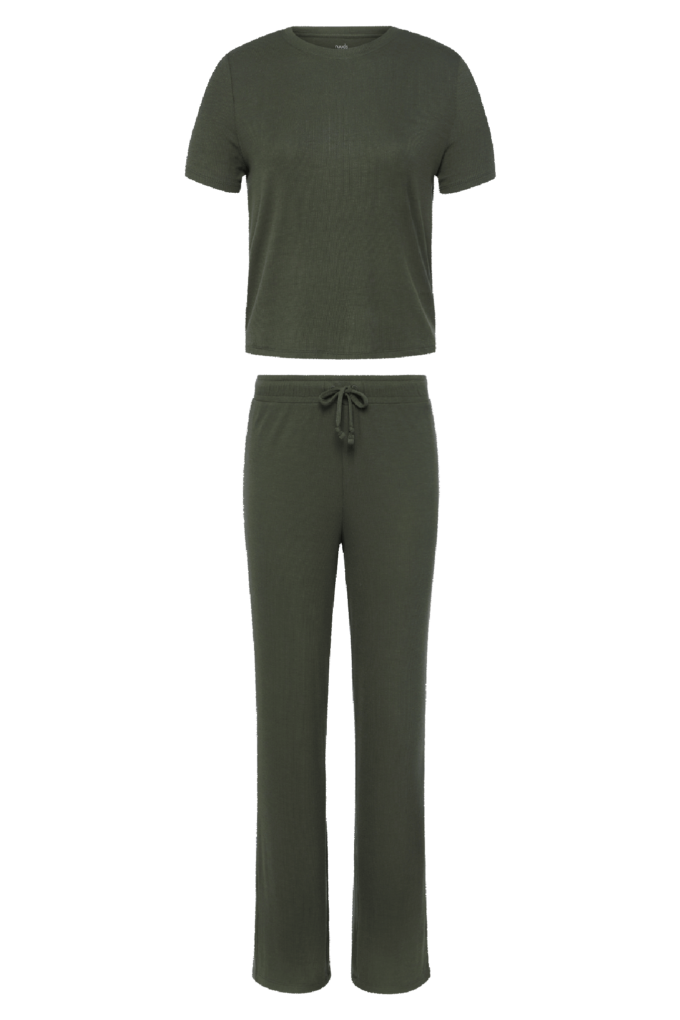 Ribbed Pajama Set