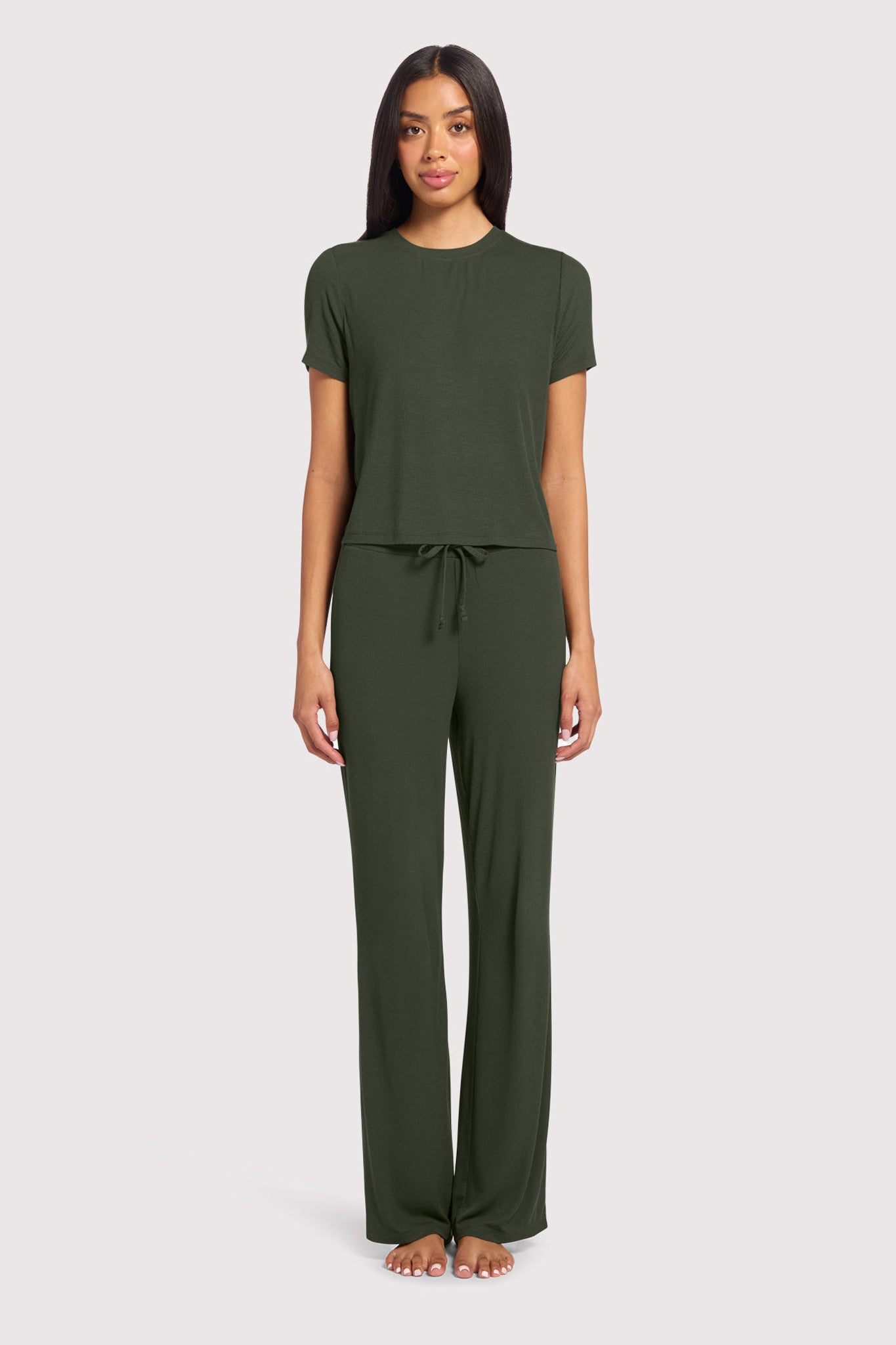 Ribbed Pajama Set