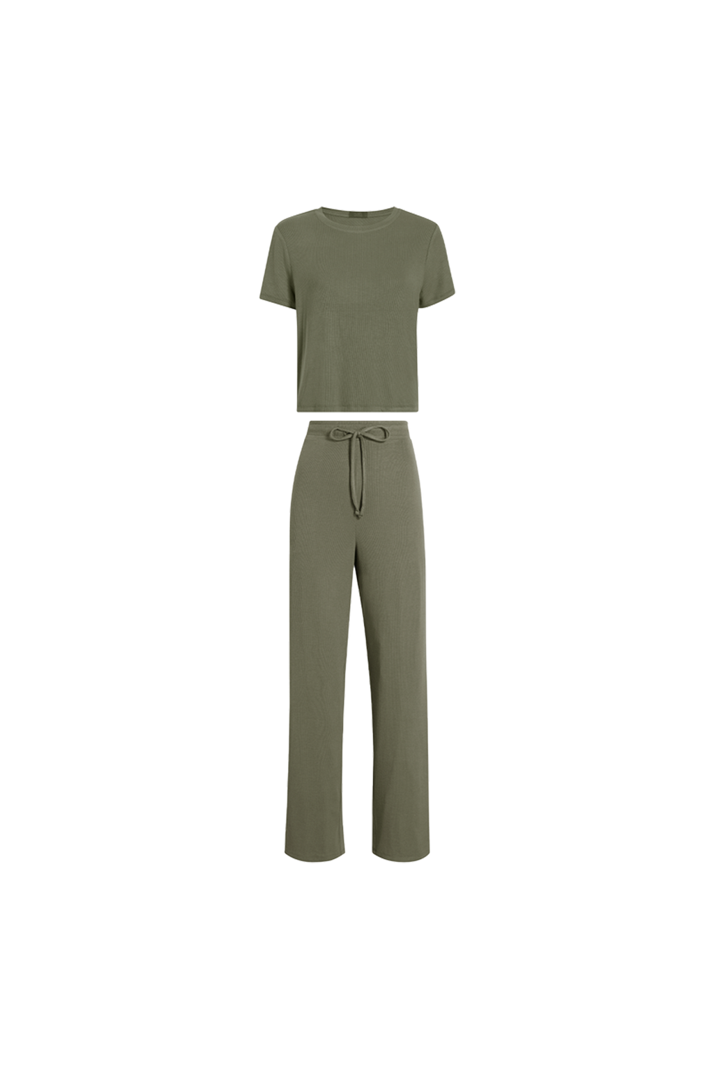 Ribbed Pajama Set