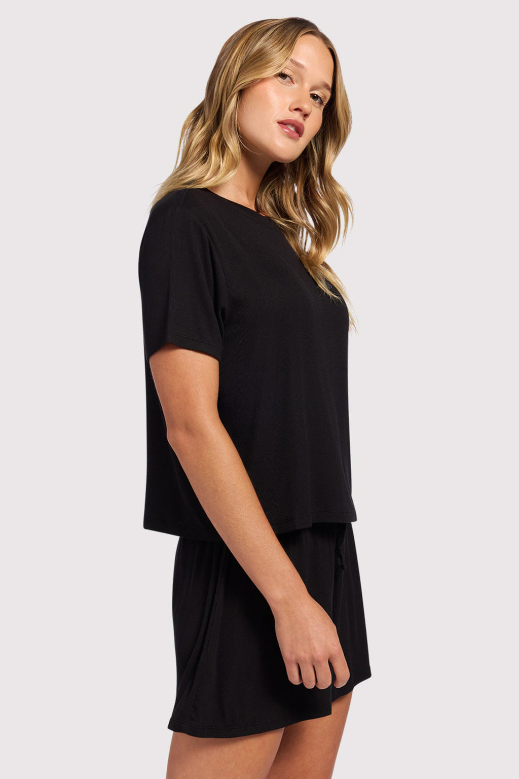 Ribbed Pajama Short Set