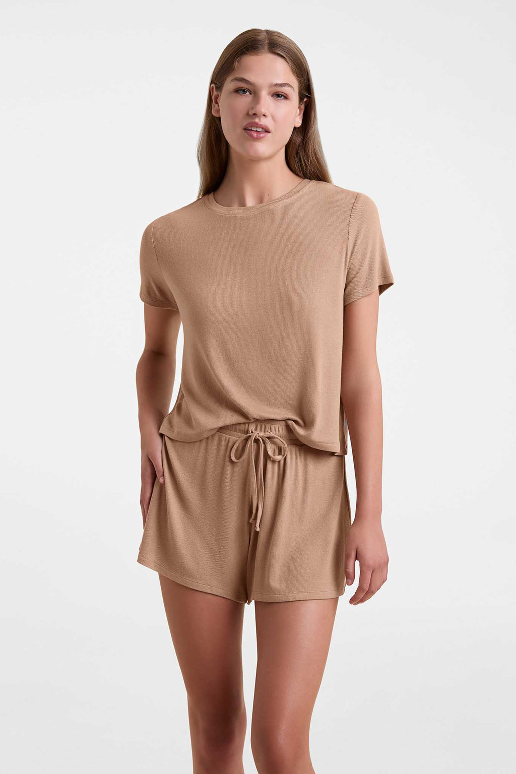 Ribbed Pajama Short Set