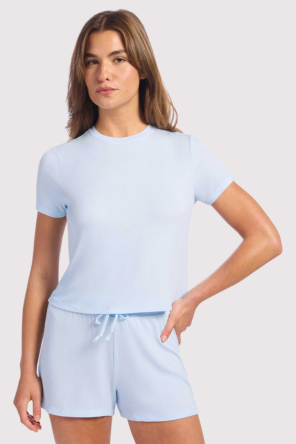 Ribbed Pajama Short Set