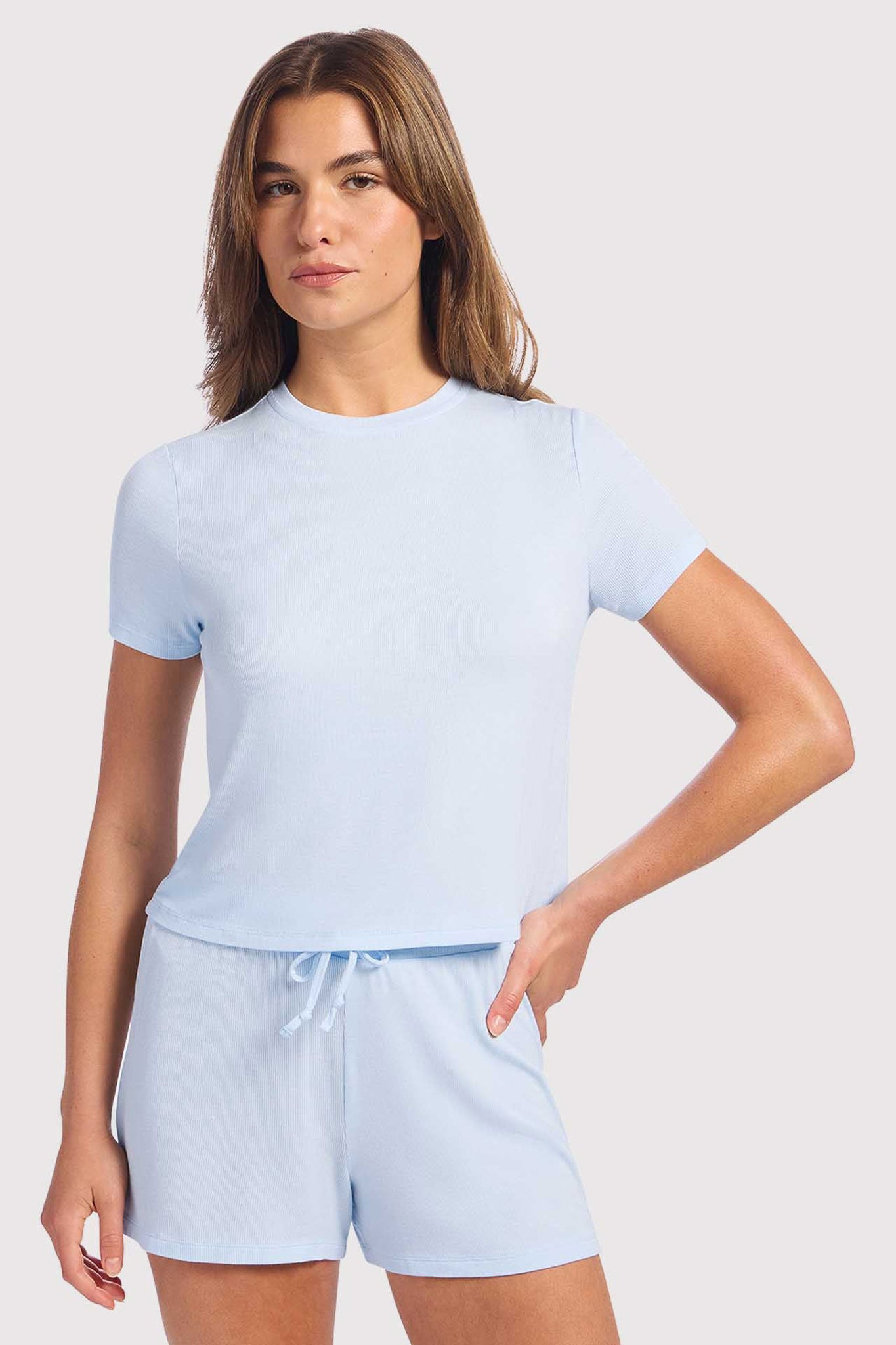 Ribbed Pajama Short Set