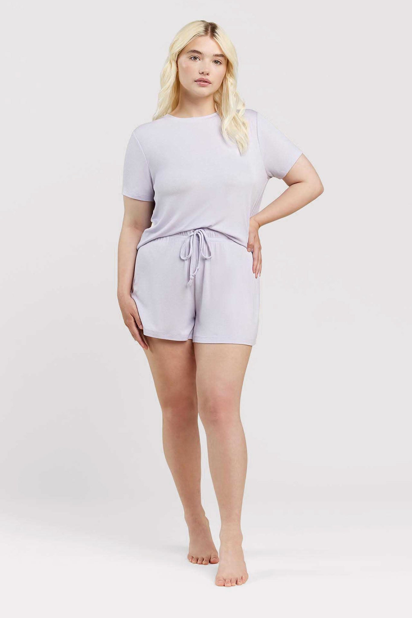 Ribbed Pajama Short Set