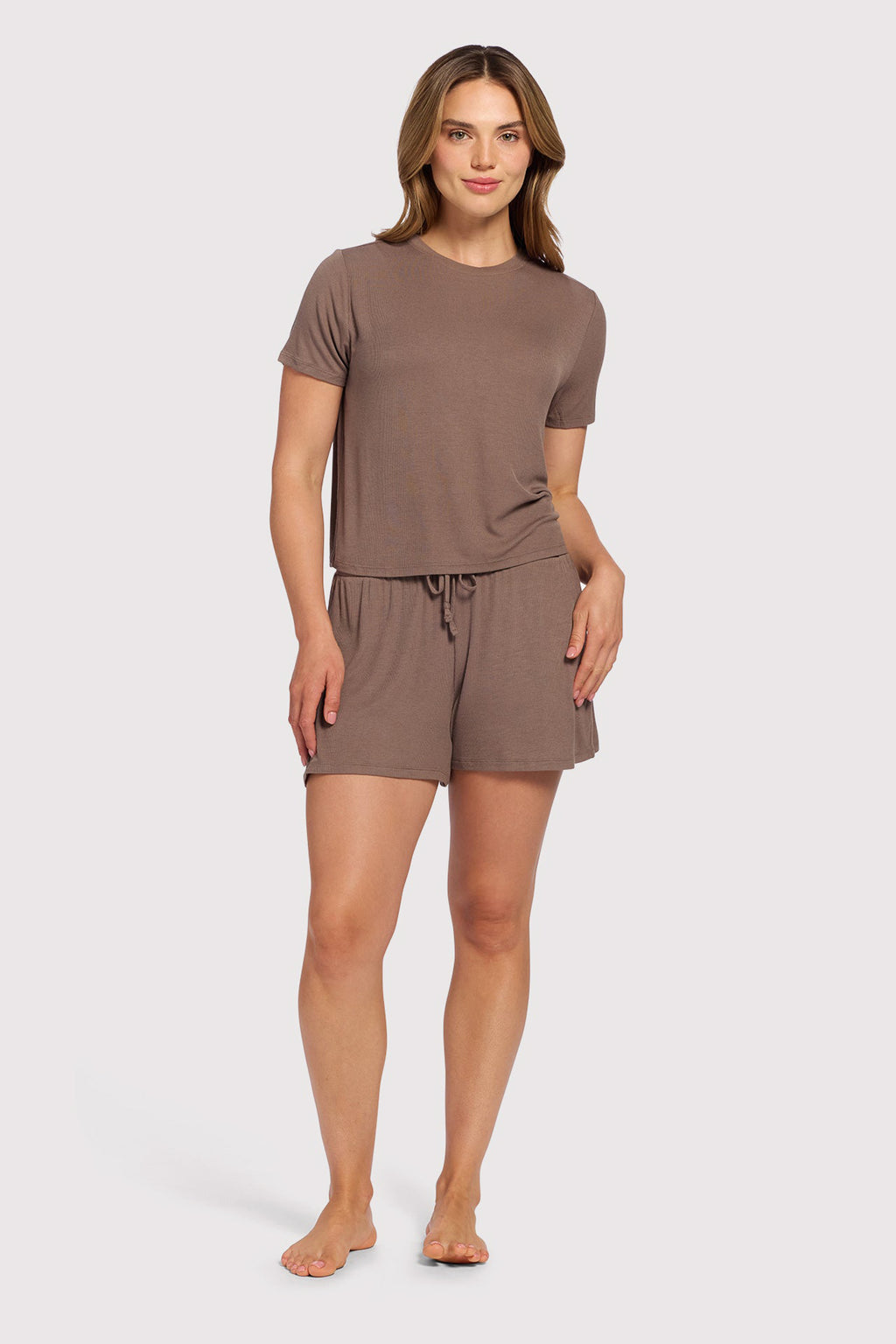 Ribbed Pajama Short Set