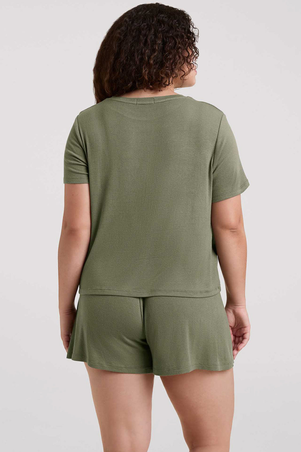 Ribbed Pajama Short Set