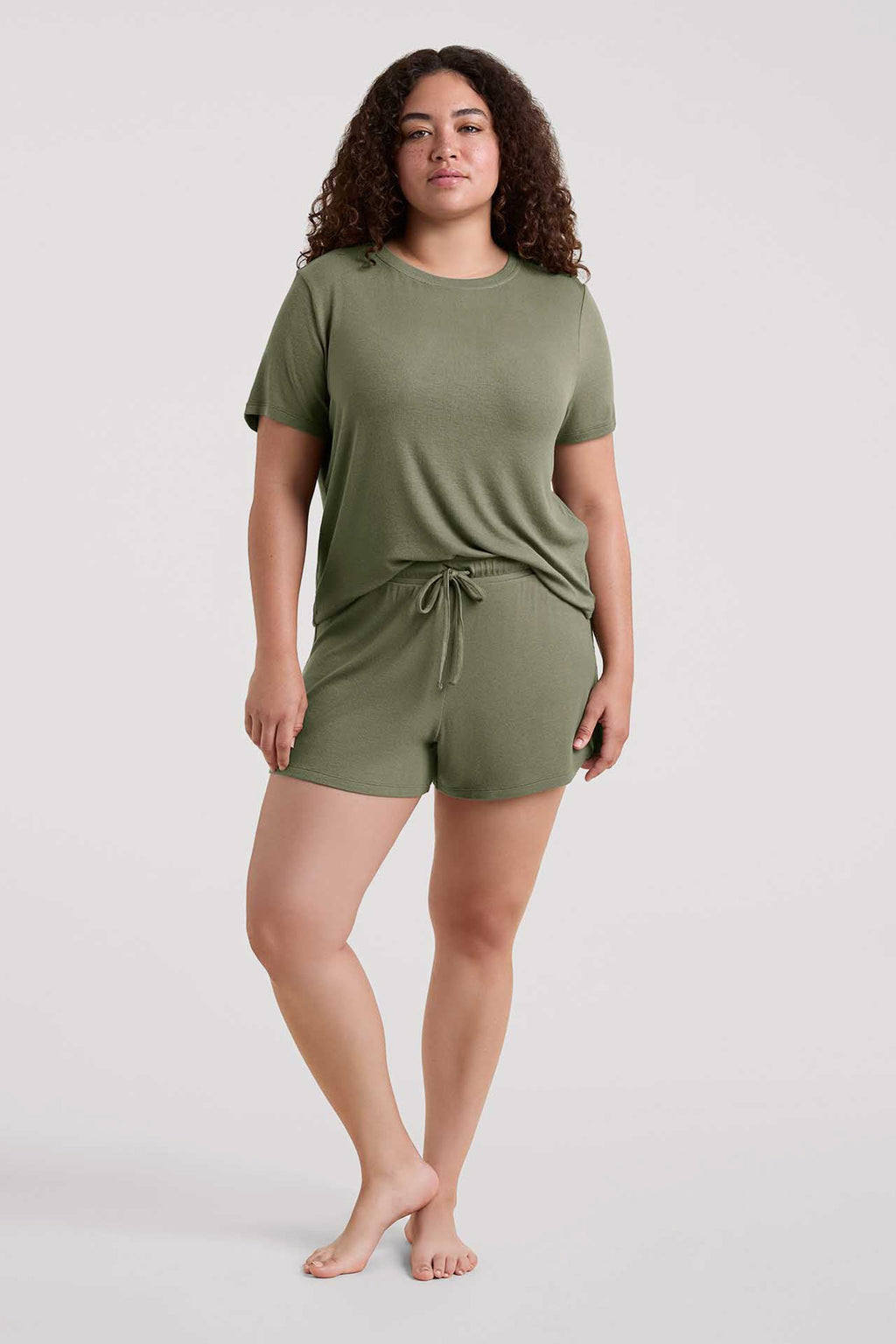 Ribbed Pajama Short Set