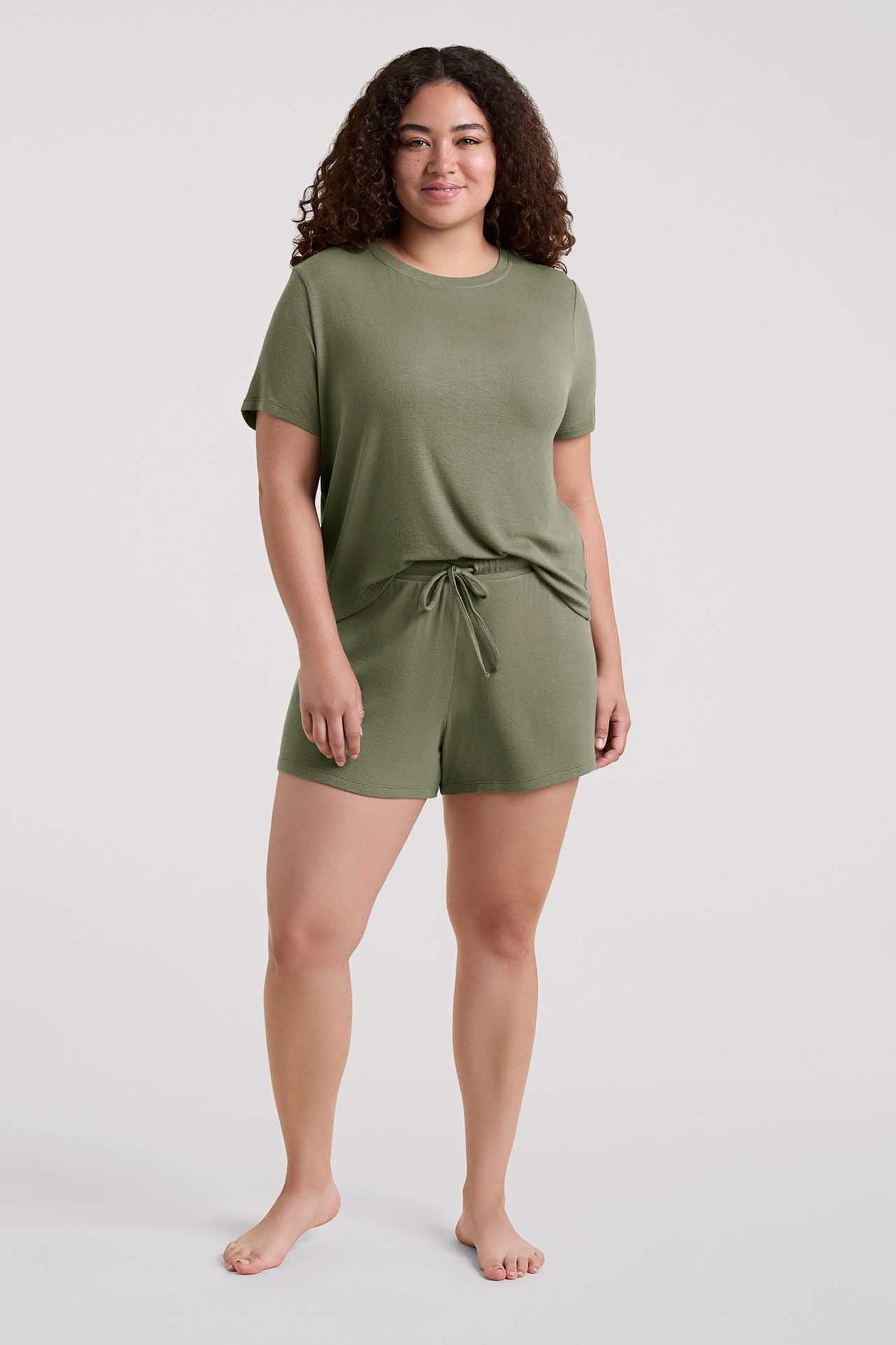 Ribbed Pajama Short Set