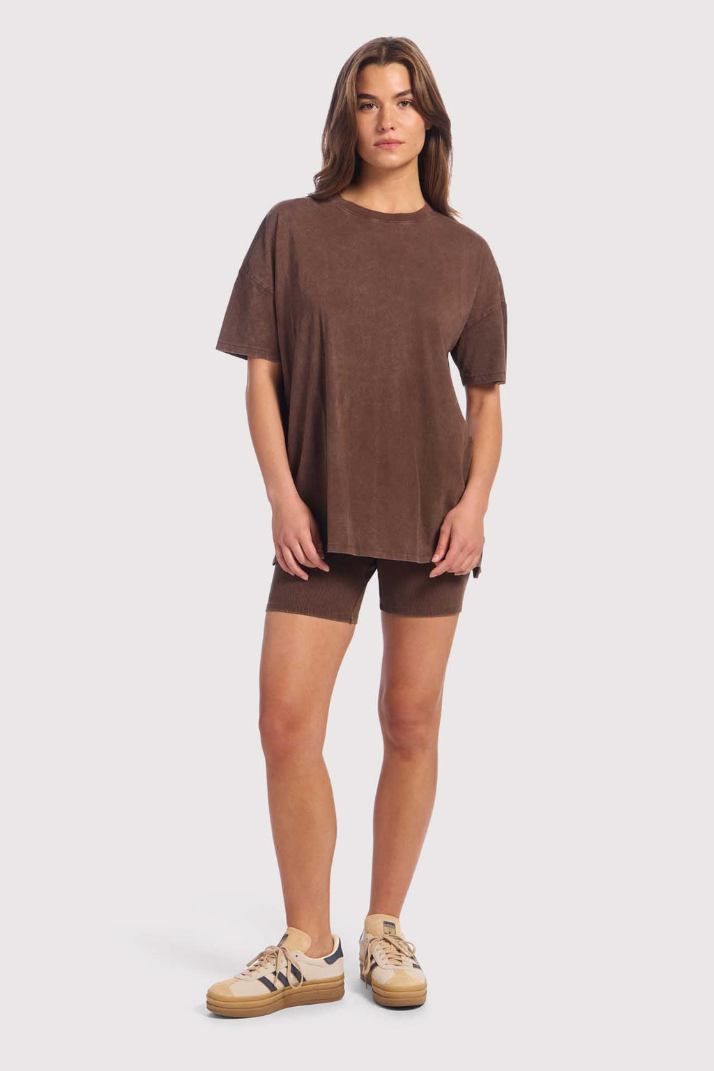 Ribbed Biker Short Set