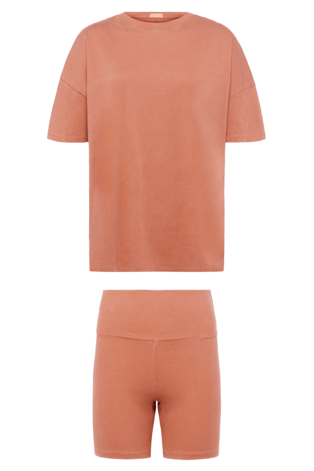 Ribbed Biker Short Set