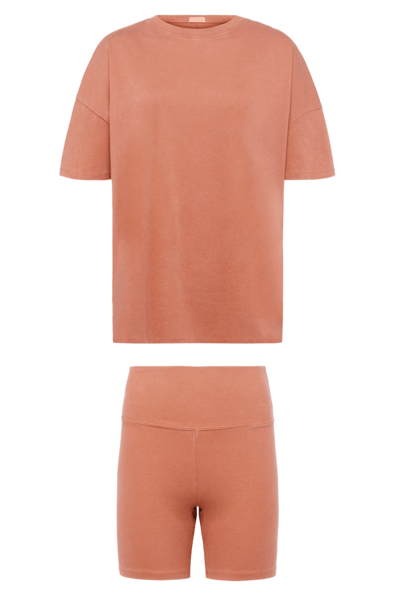 Ribbed Biker Short Set