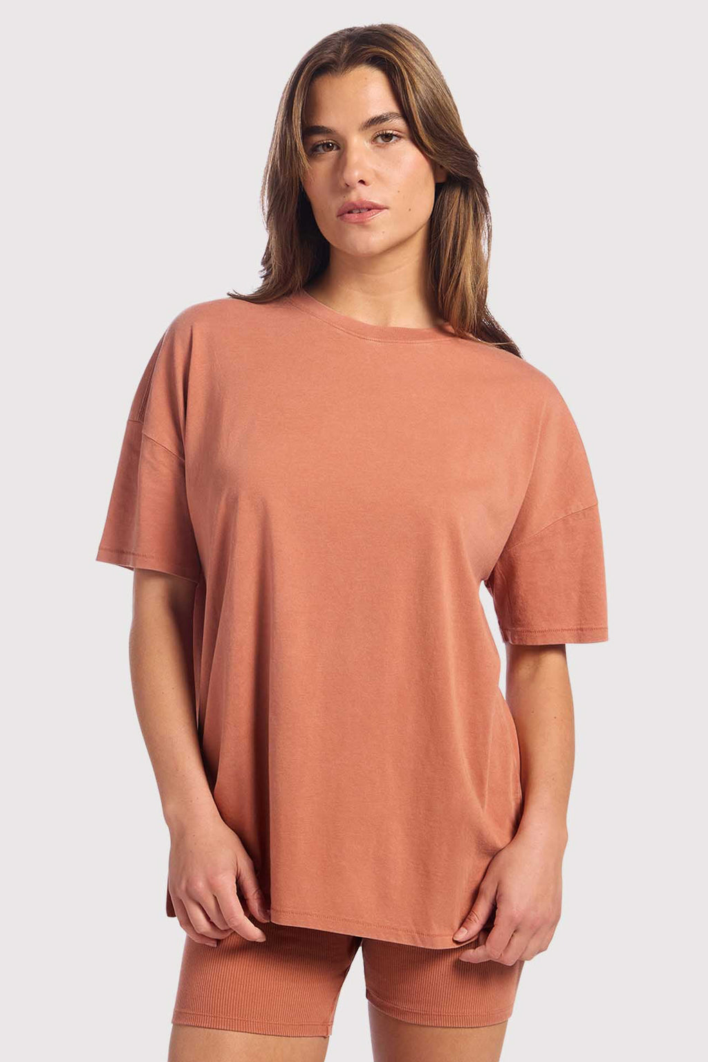 Ribbed Biker Short Set