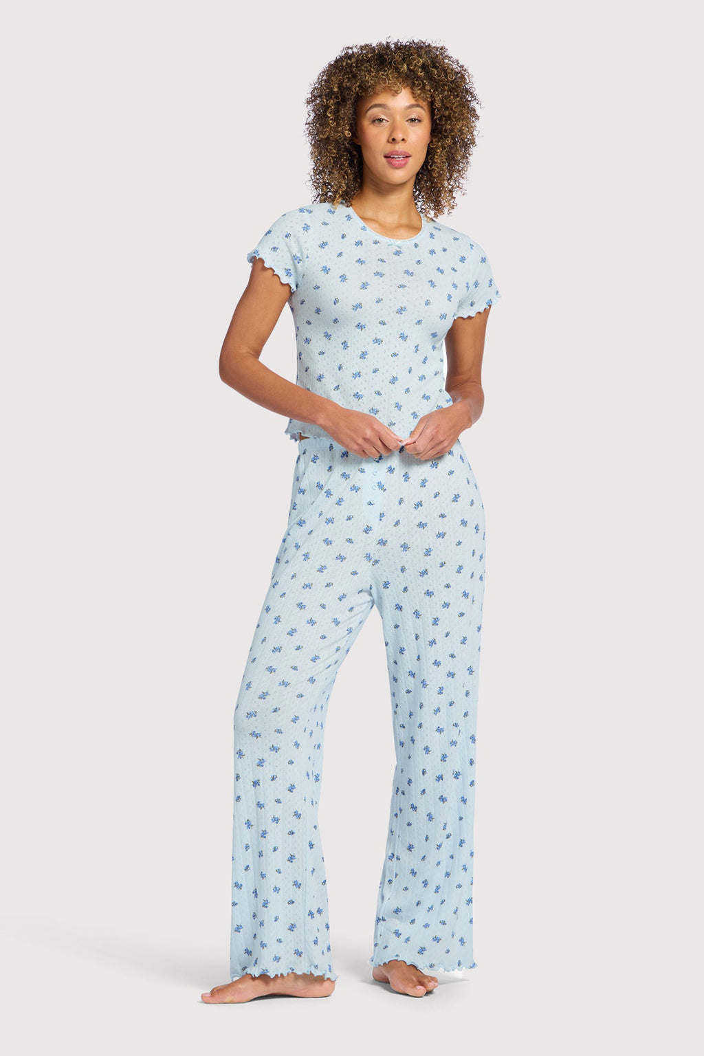 Pointelle Pajama Pant Set