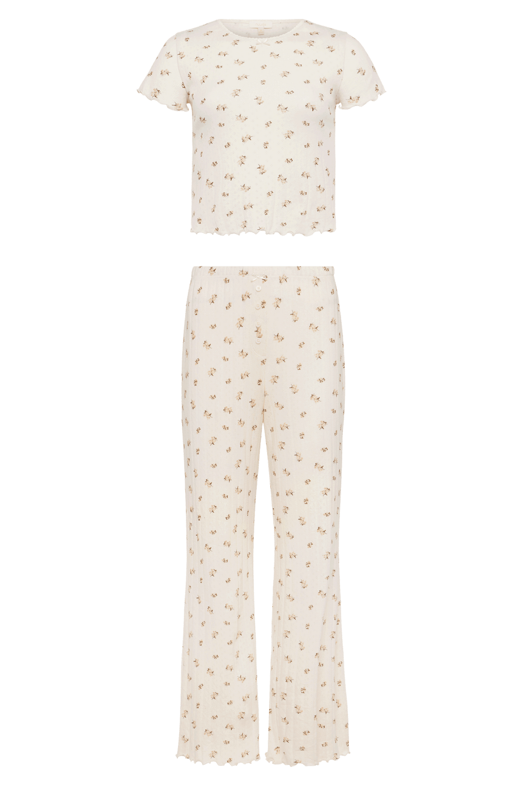 Pointelle Pajama Pant Set