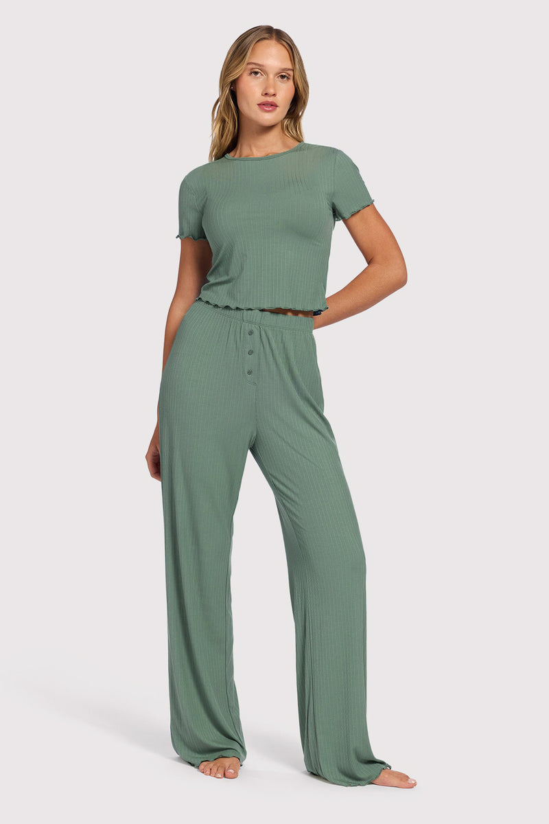 Mini Rib Pajama Set image 