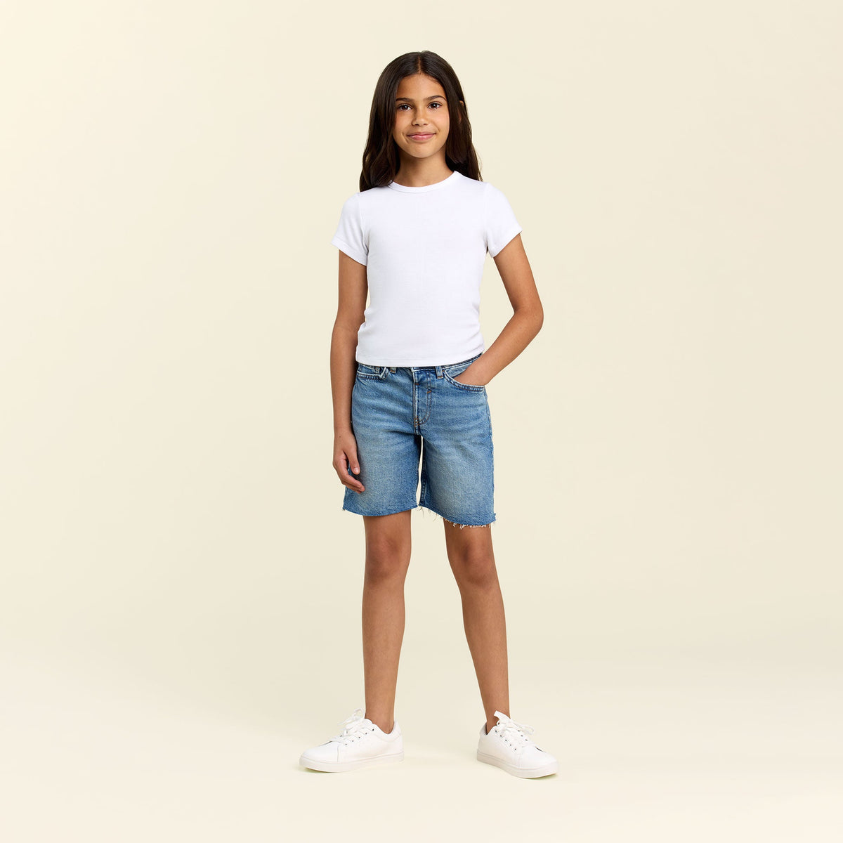 Color:White | tones Toddler Slinky Rib Tee – toddler t-shirts